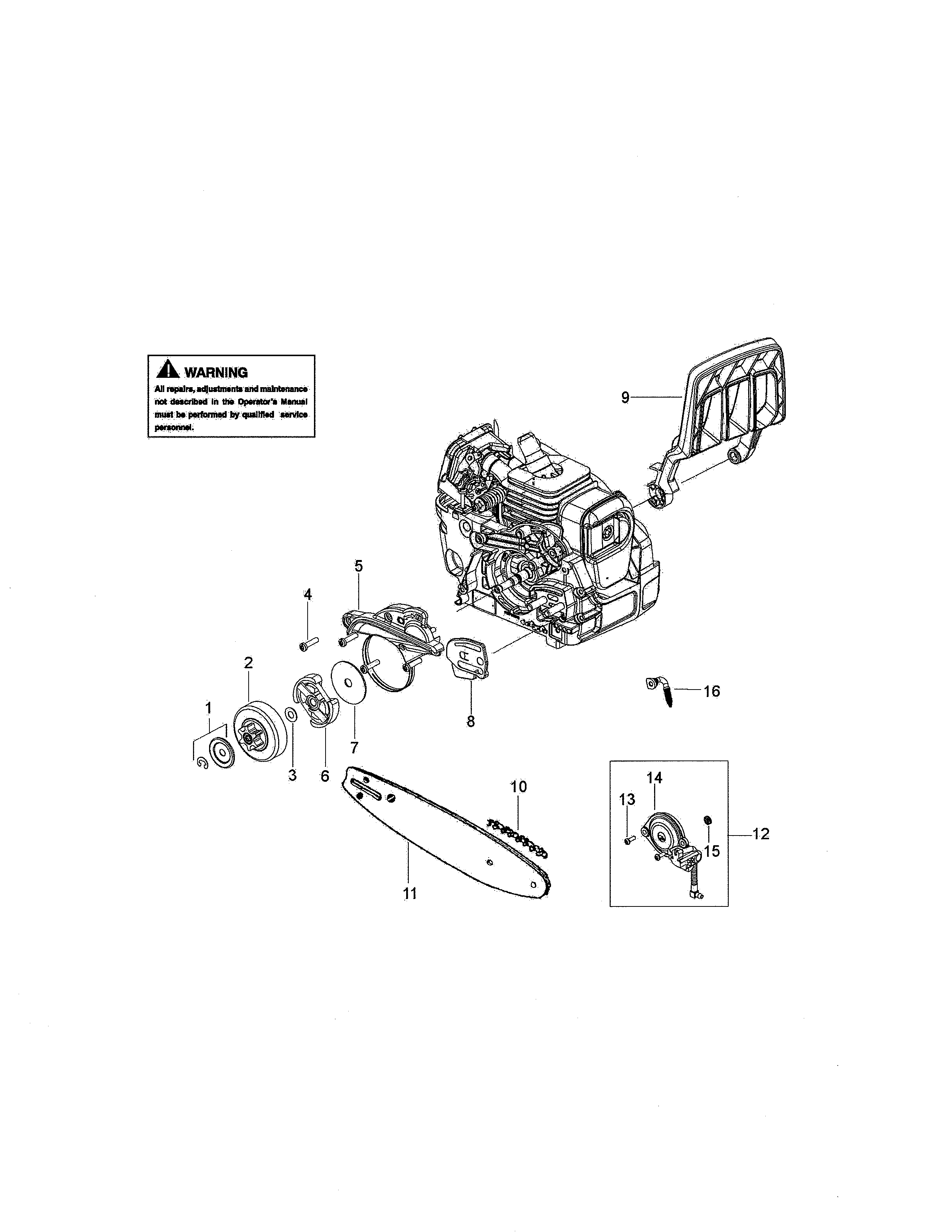 Craftsman 358740180 clutch diagram