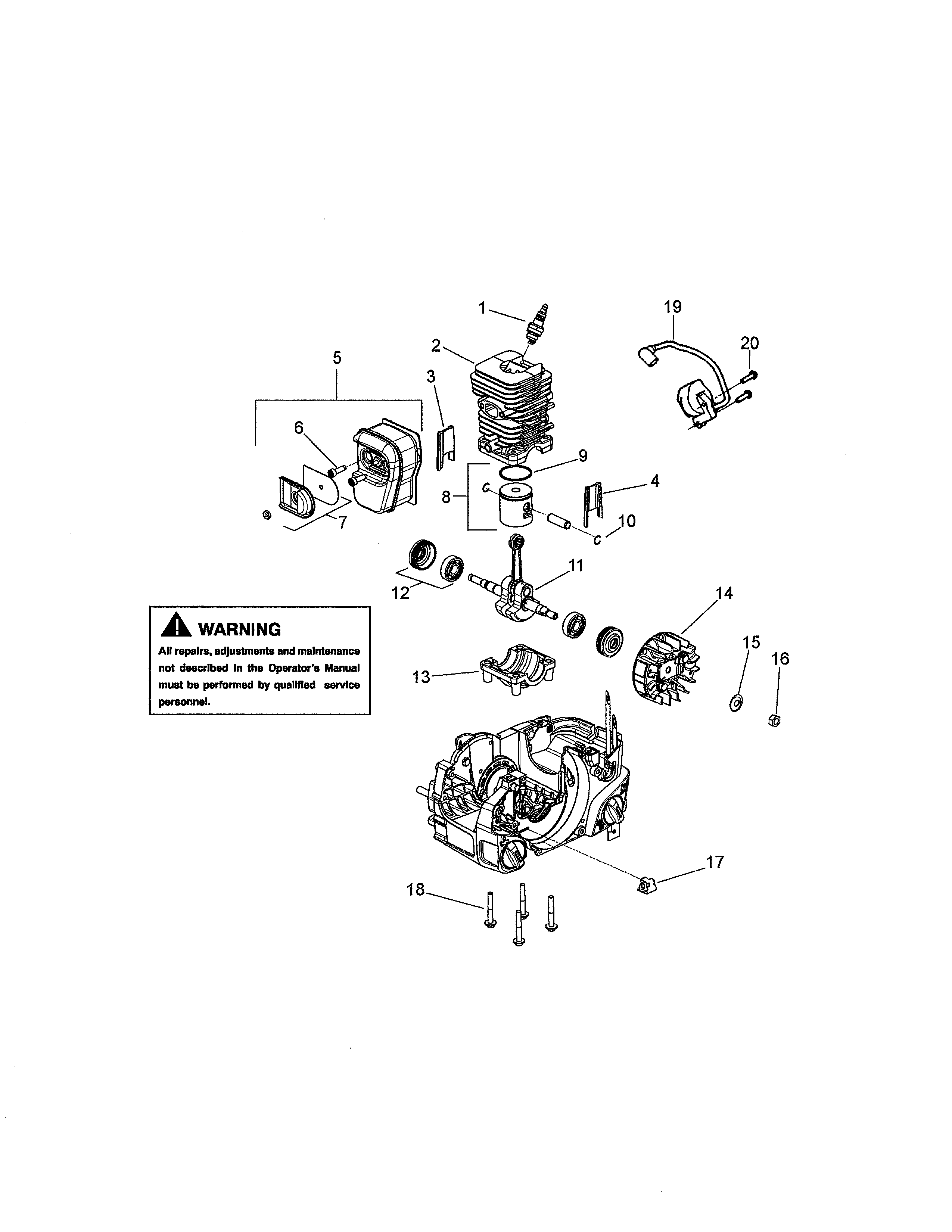 Craftsman 358740180 cylinder diagram