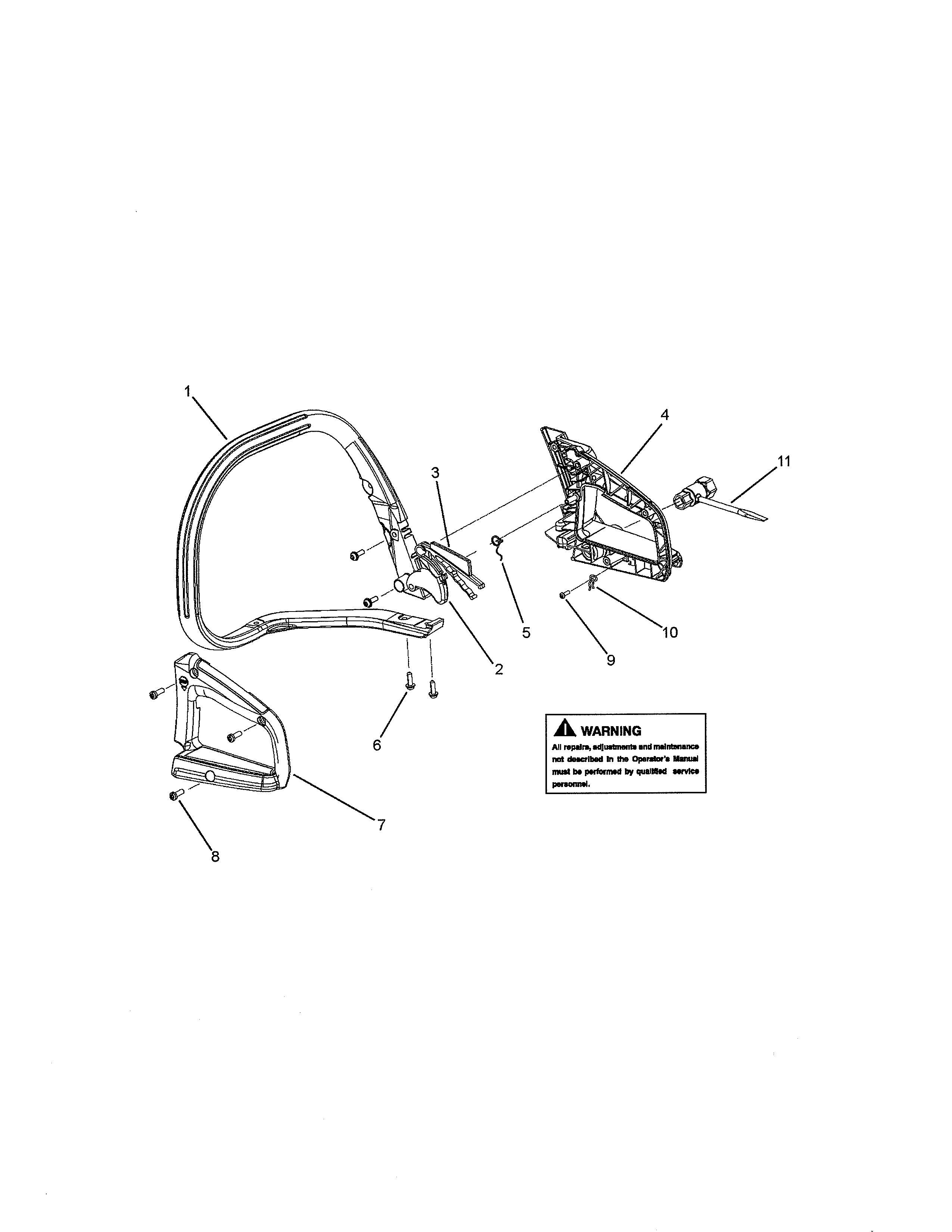 Craftsman 358740180 handle diagram