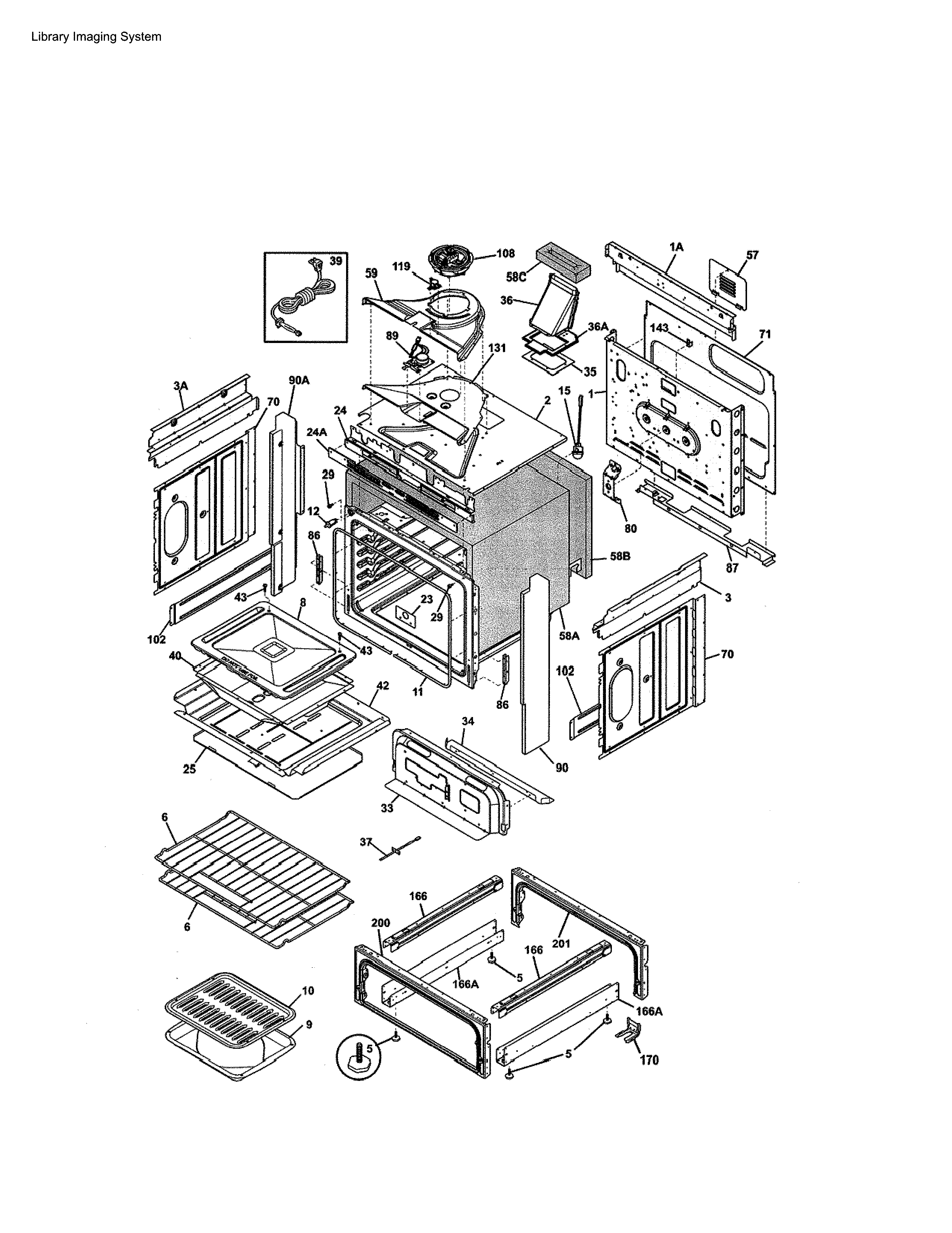 Kenmore 79032603311 body diagram