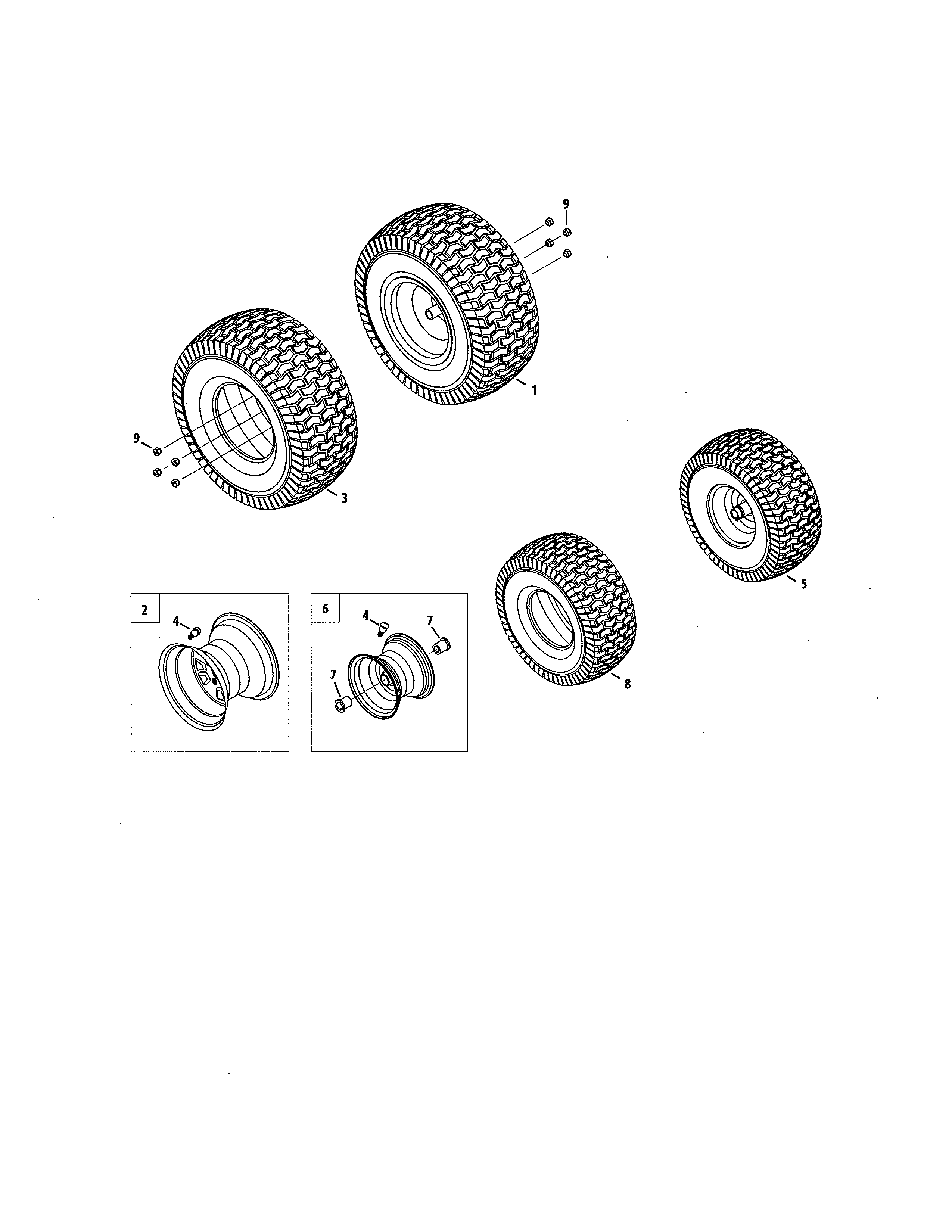Craftsman 247270551 wheels diagram