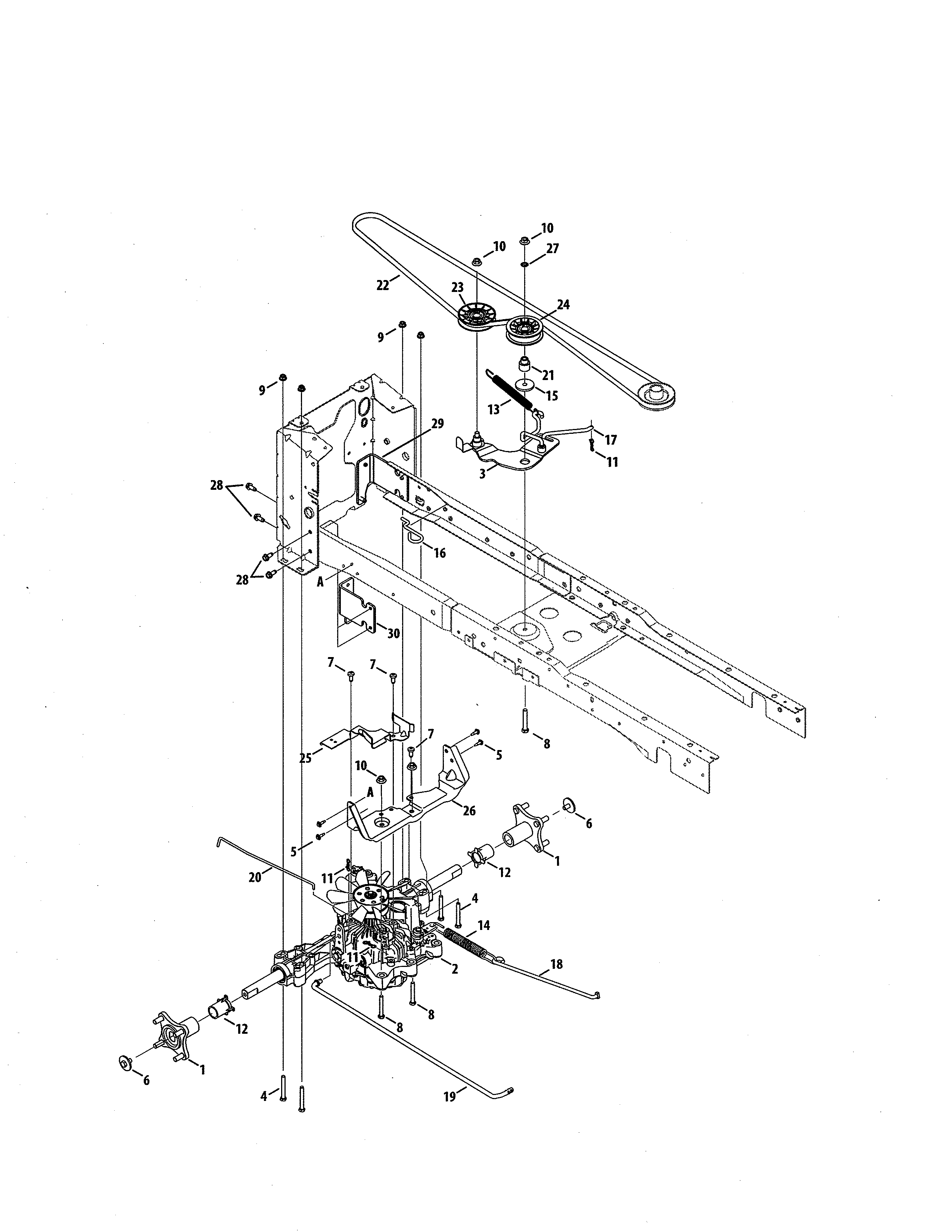 Craftsman 247270551 transmission diagram