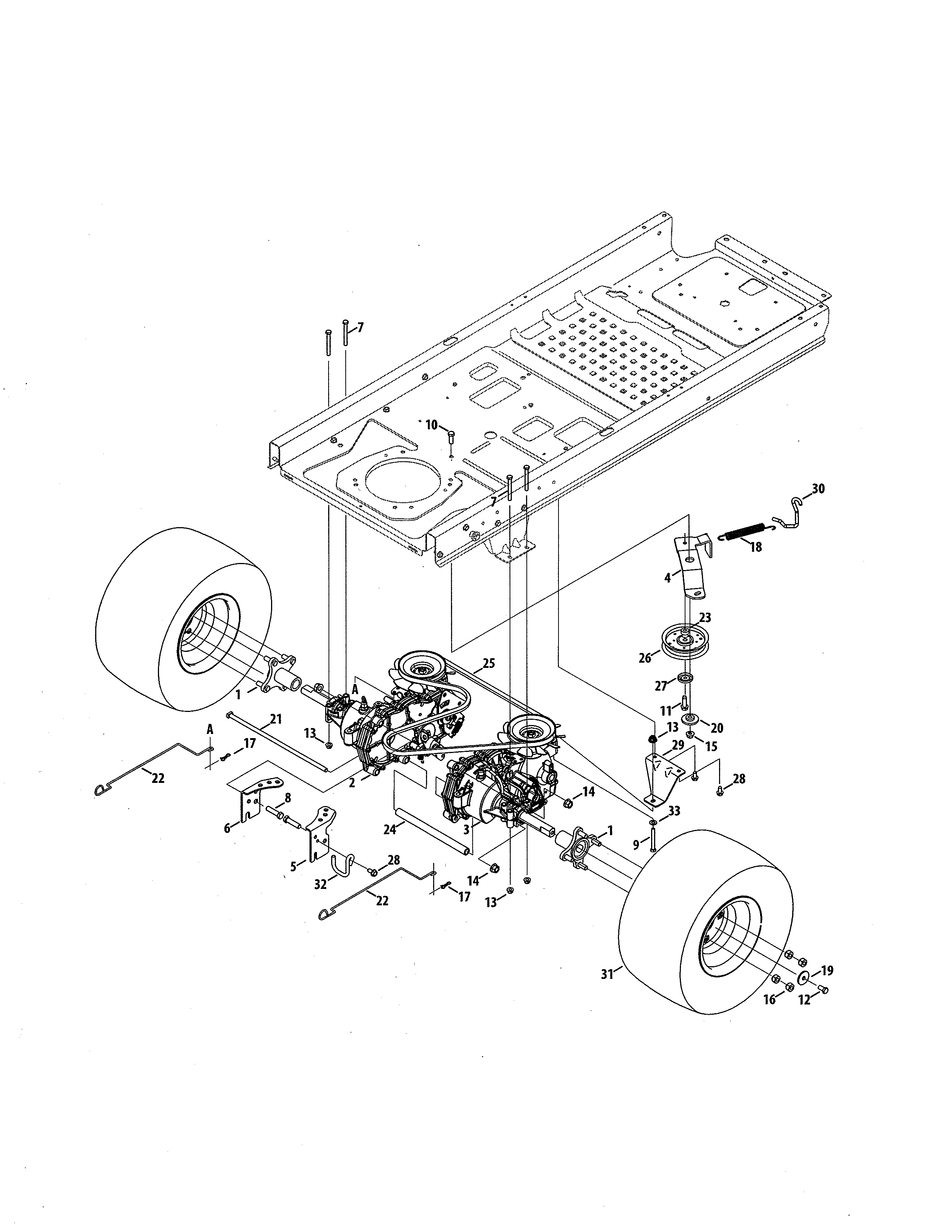 MTD 17BKCACS099 transmission diagram