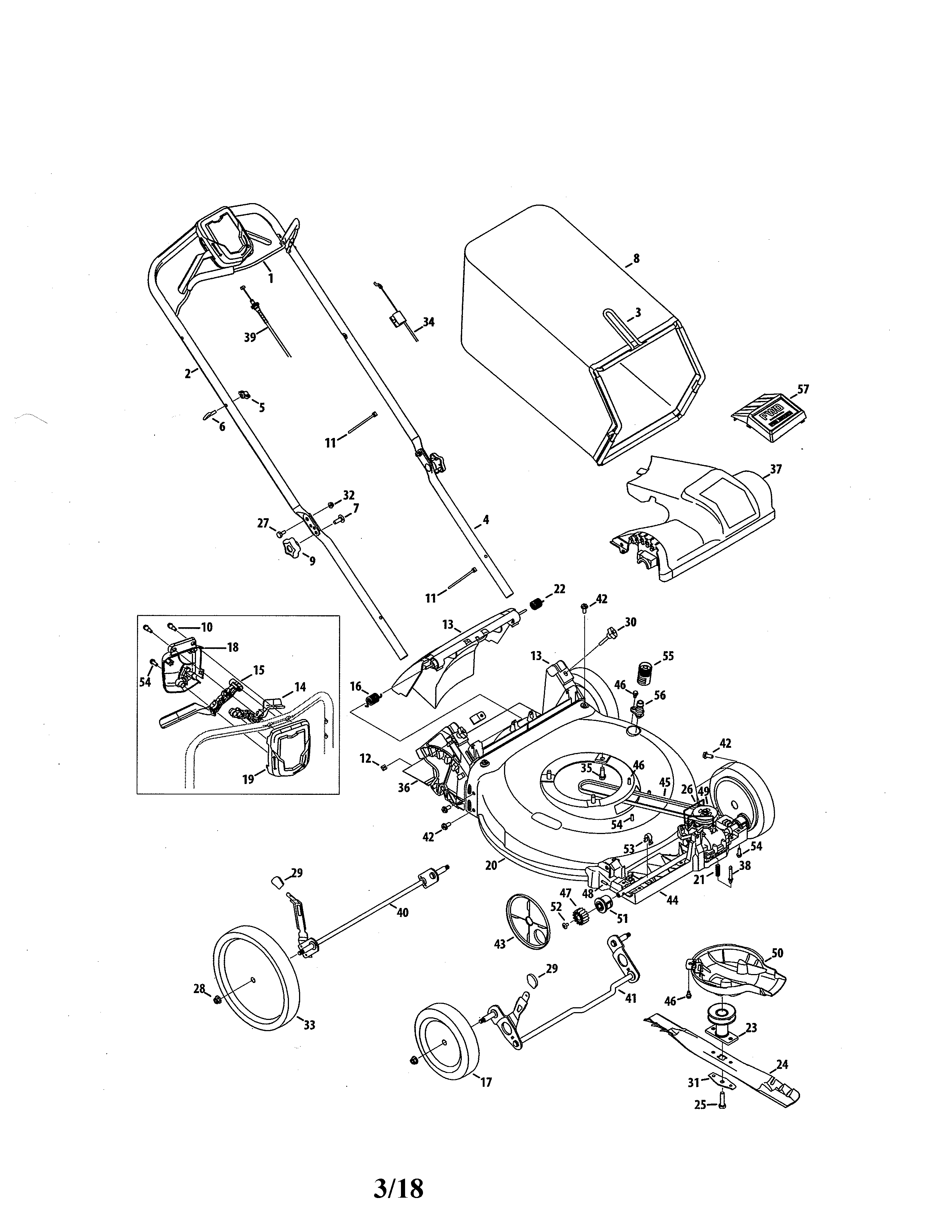 MTD 12BVB1BB799 lawn mower diagram