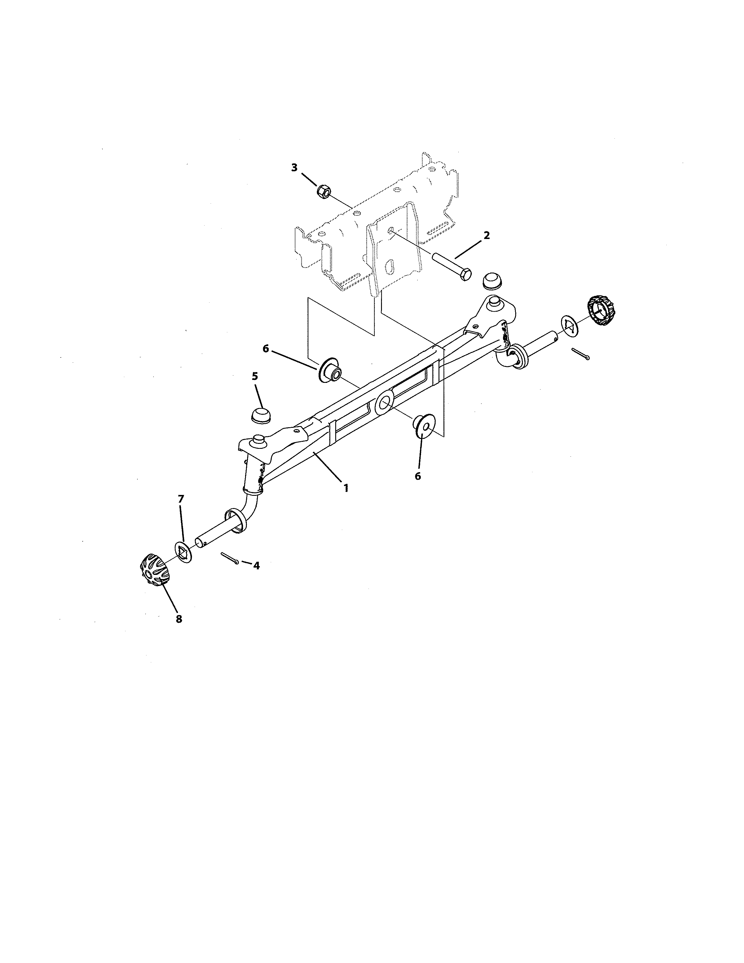 MTD 13ATA1ZT099 front axle diagram
