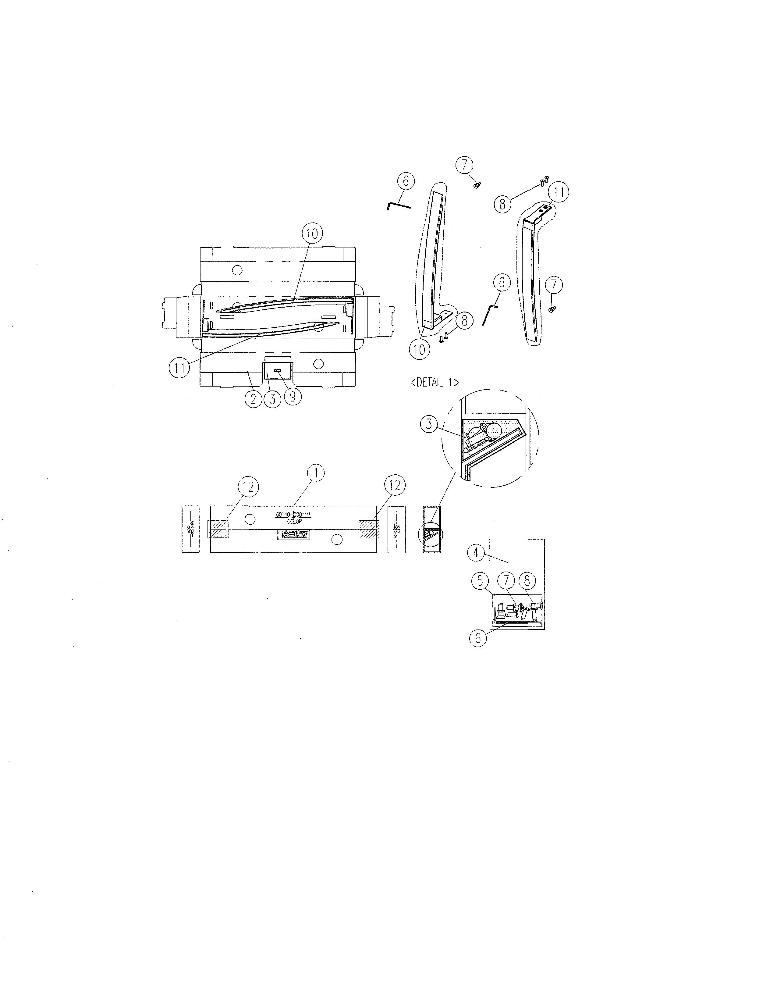Kenmore 11161205710 handle parts diagram