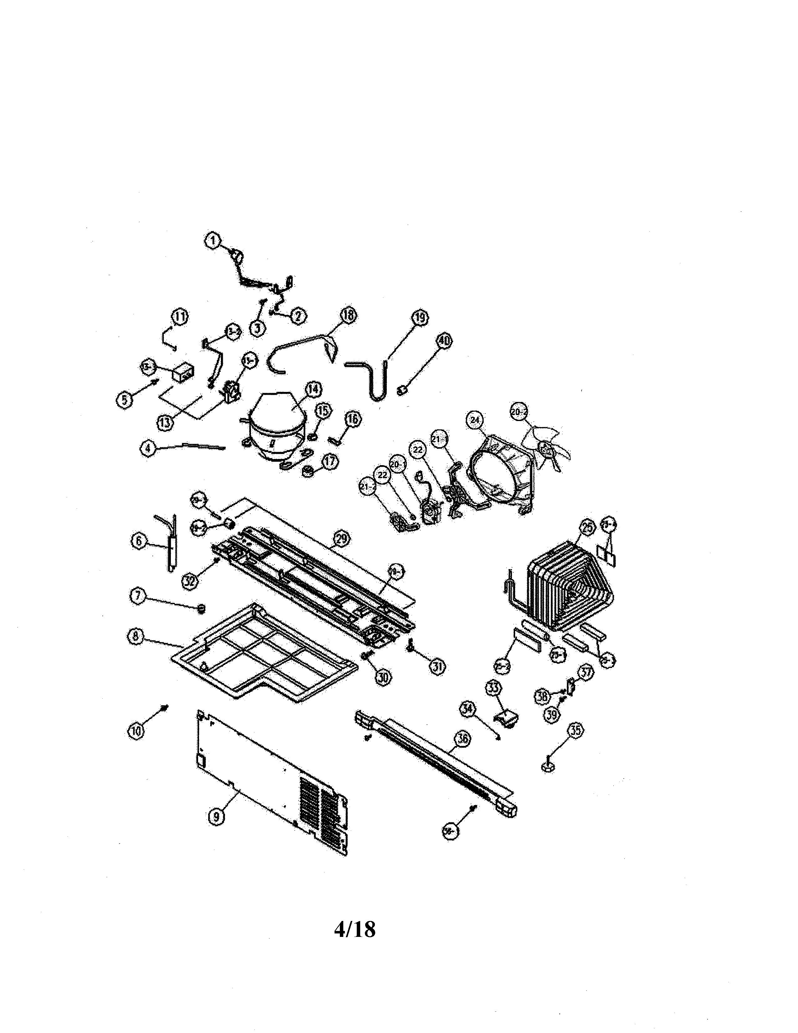 Kenmore 11161215611 machine room diagram