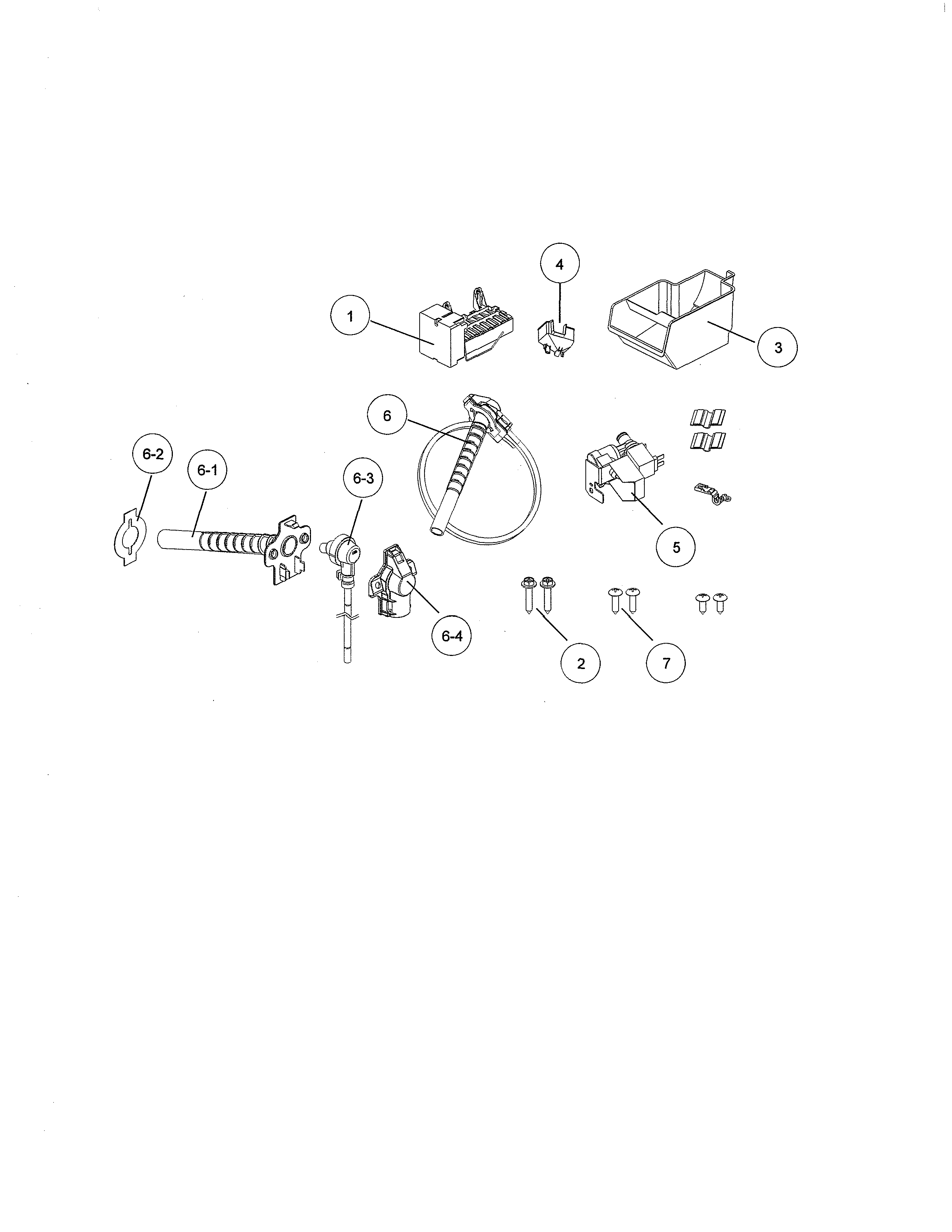 Kenmore 11161215611 ice maker diagram