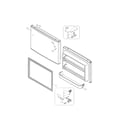 Kenmore 11161219611 freezer door diagram