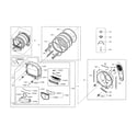 Samsung DV45H7000EP/A3-00 drum diagram