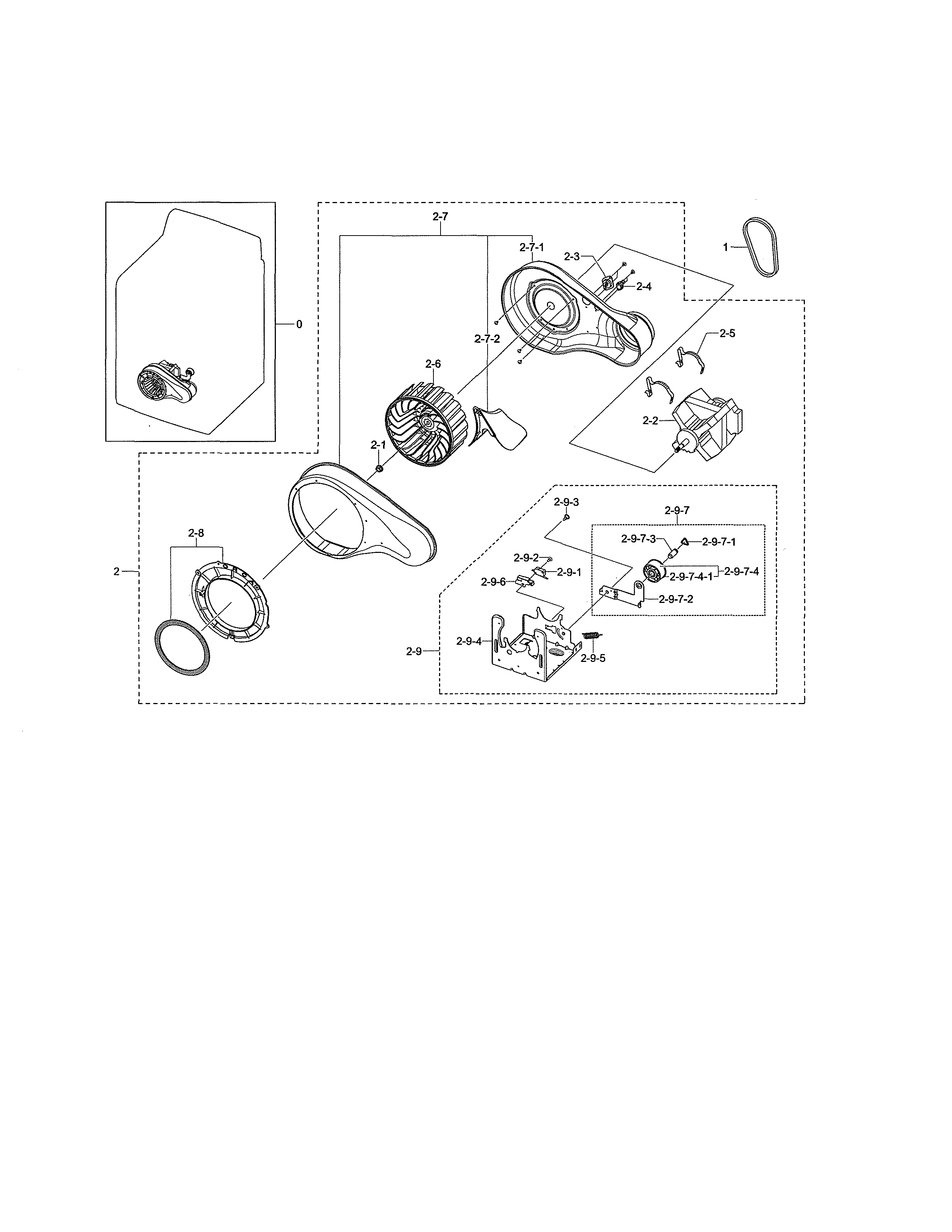 Samsung DV476GTHAWR/A1-01 motor duct diagram