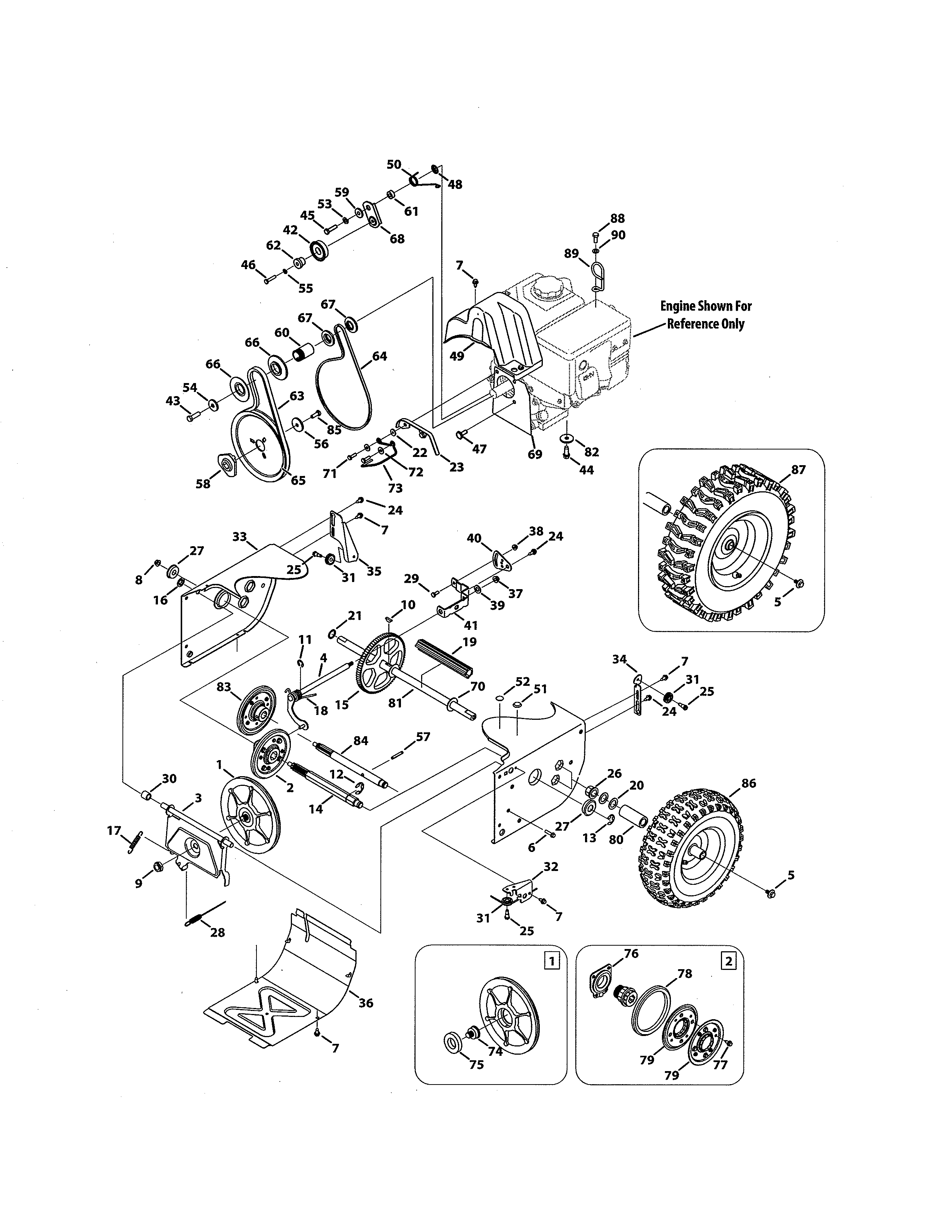 Craftsman 247529180 drive system diagram
