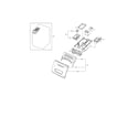 Samsung WF45N5300AW/US-00 drawer parts diagram