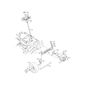Troybilt 13WX79KT011 front end steering diagram