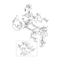 Troybilt 13WX79KT011 frame & pto lift diagram