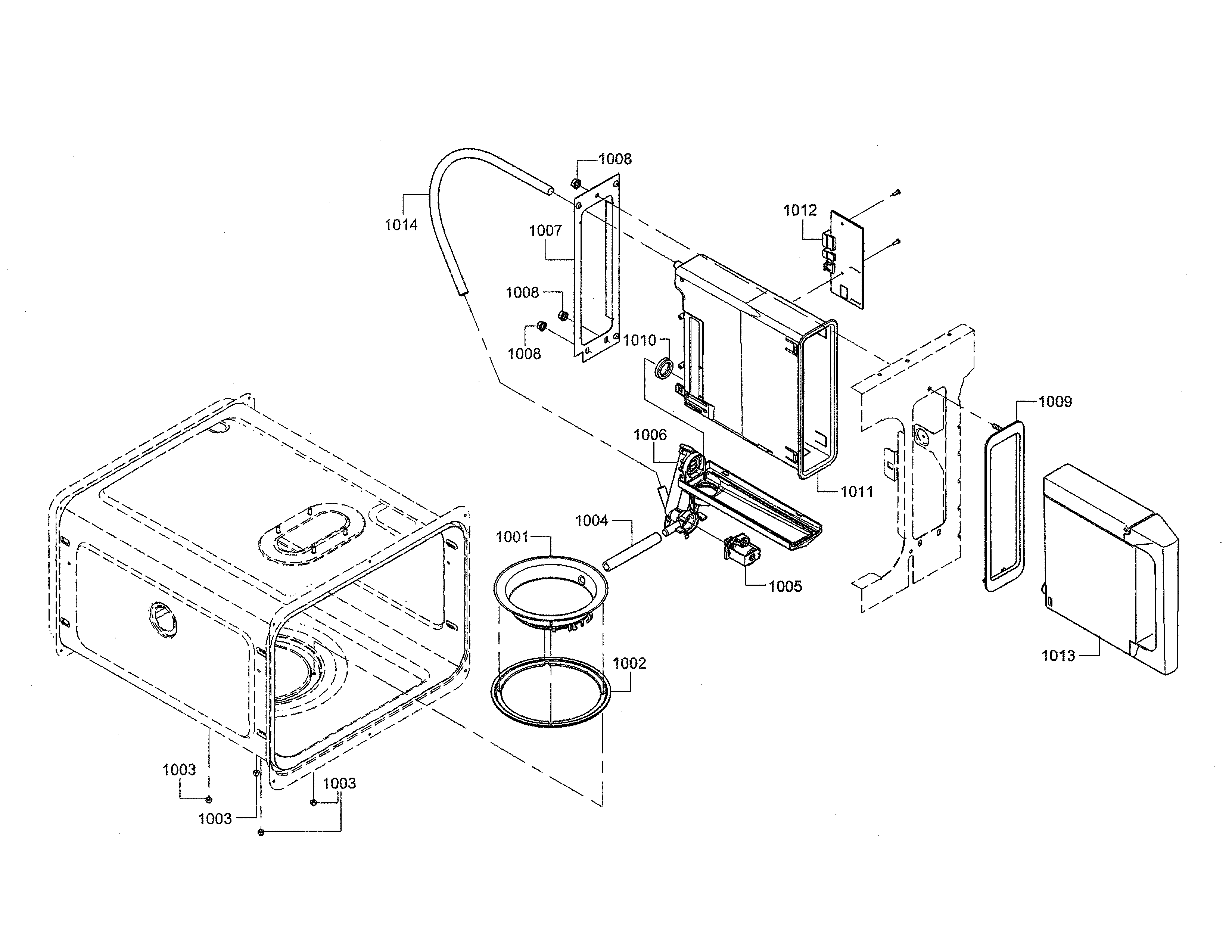 Thermador PRD48JDSGU/10 tank/steam cup diagram