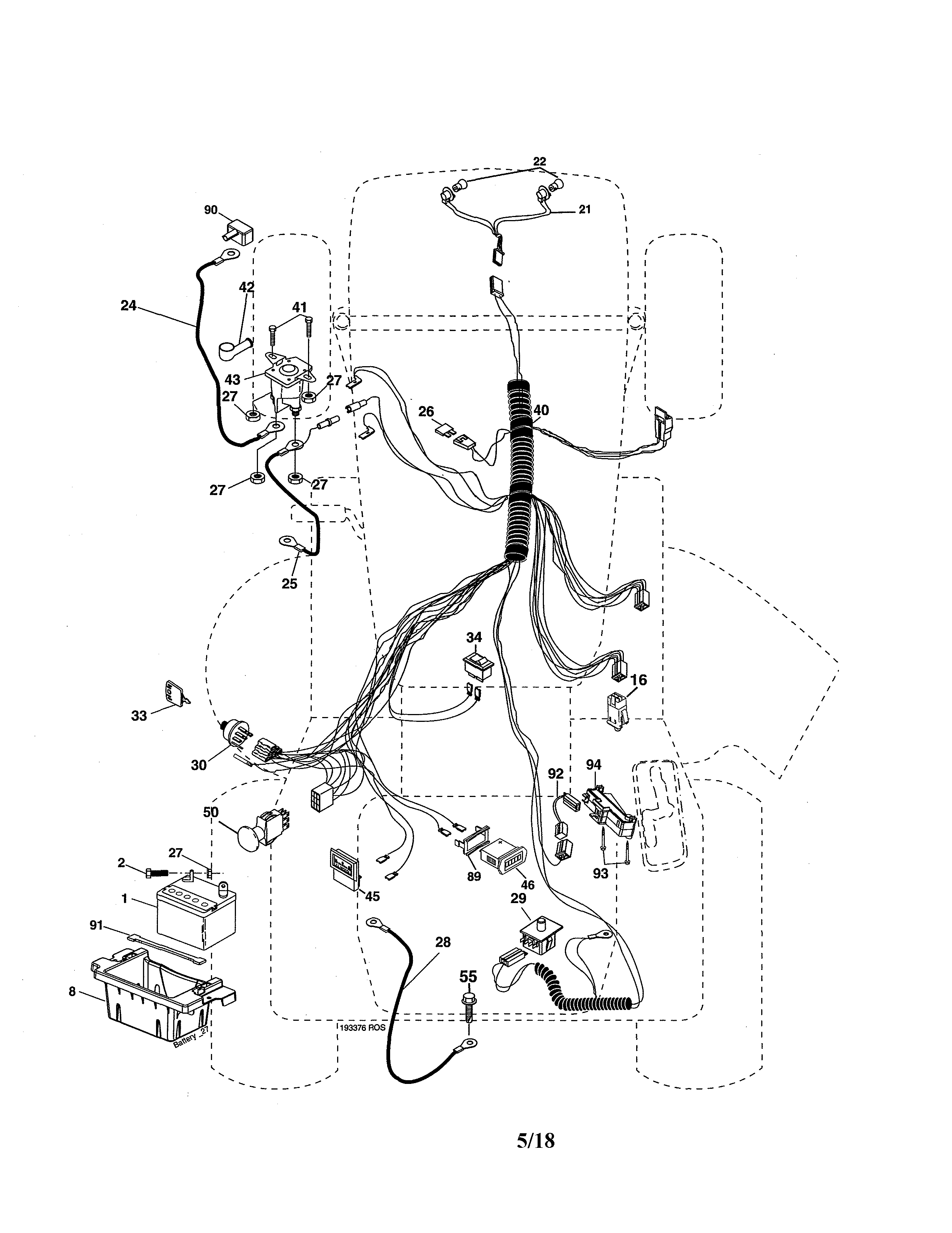 Husqvarna 96013000101 electrical diagram