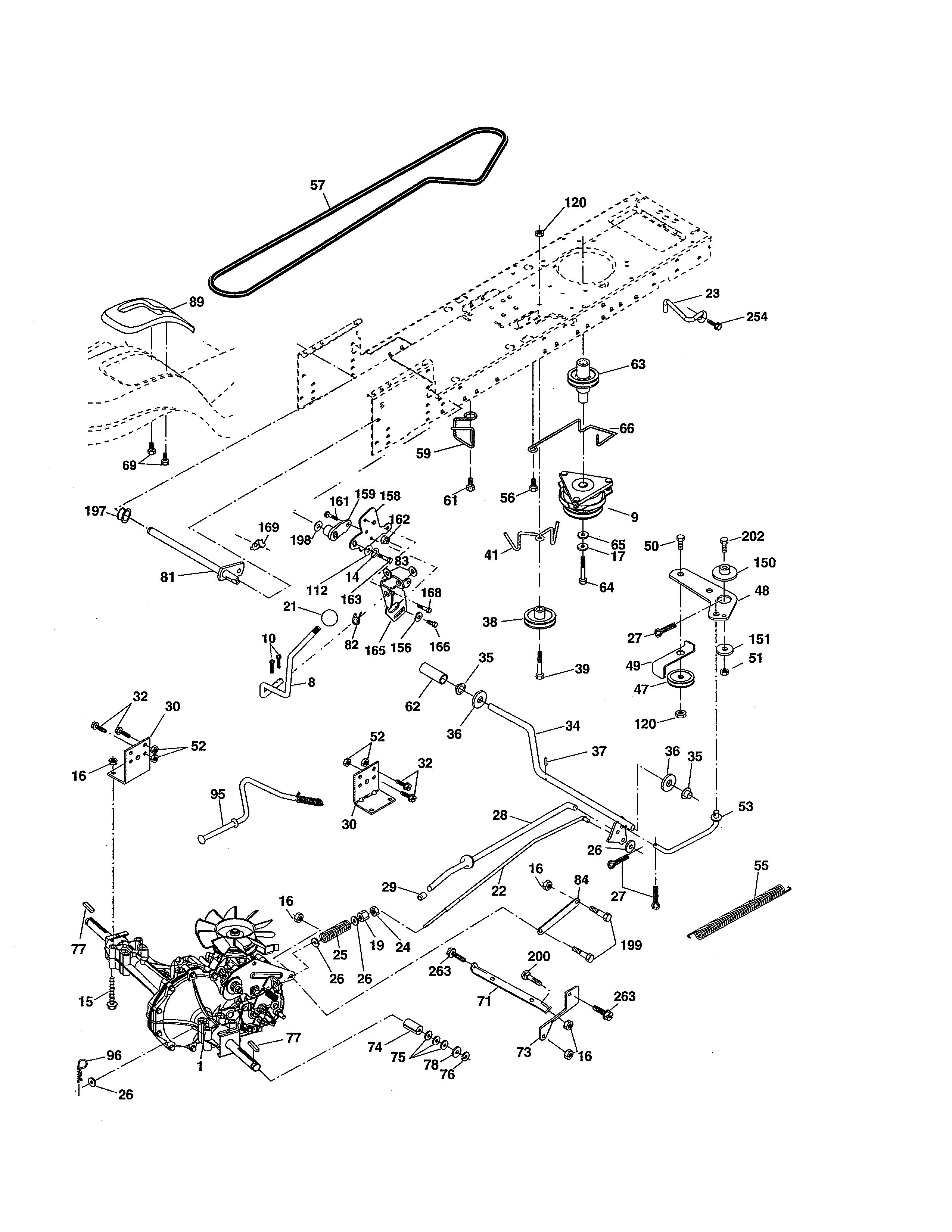 Husqvarna 96013000101 drive diagram