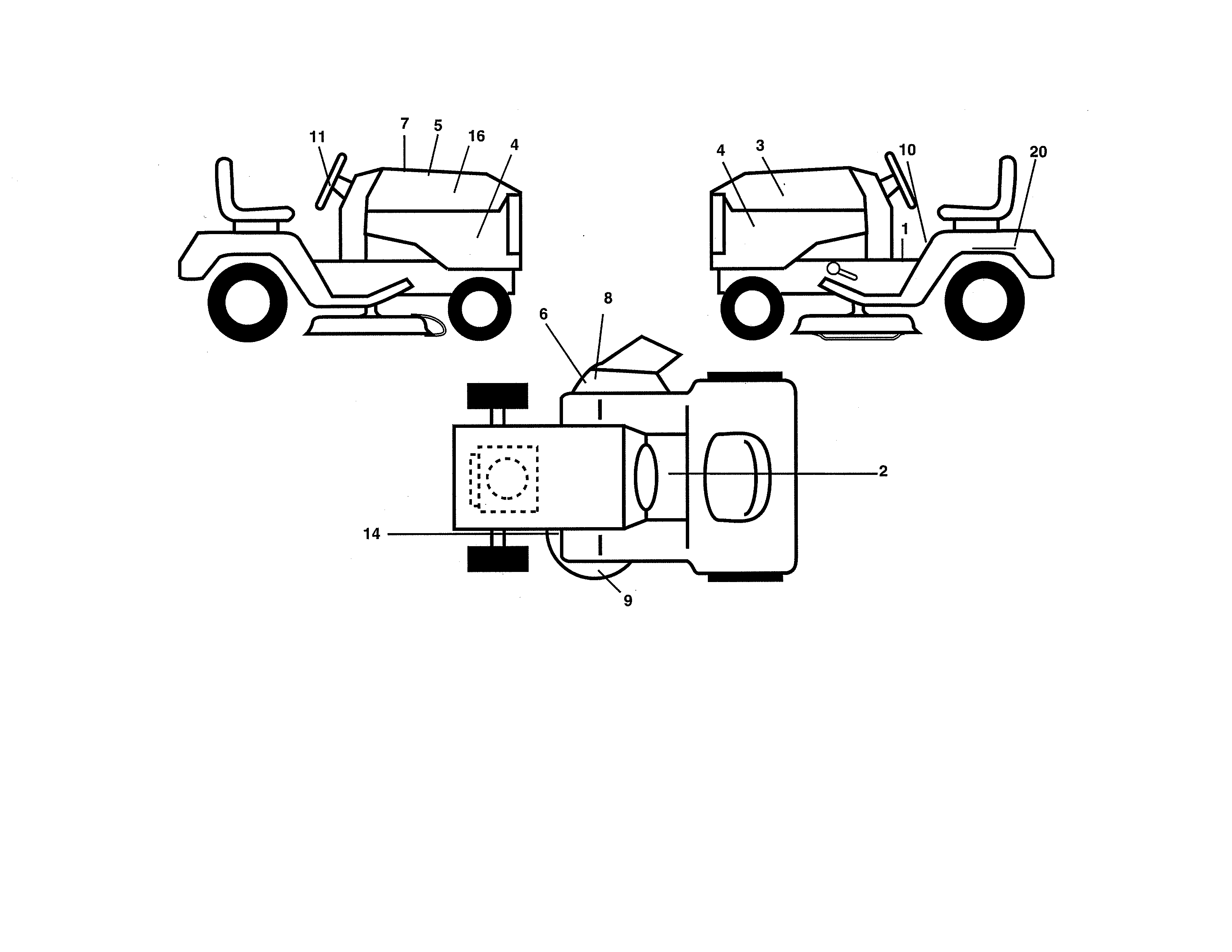 Husqvarna 96013000101 decals diagram