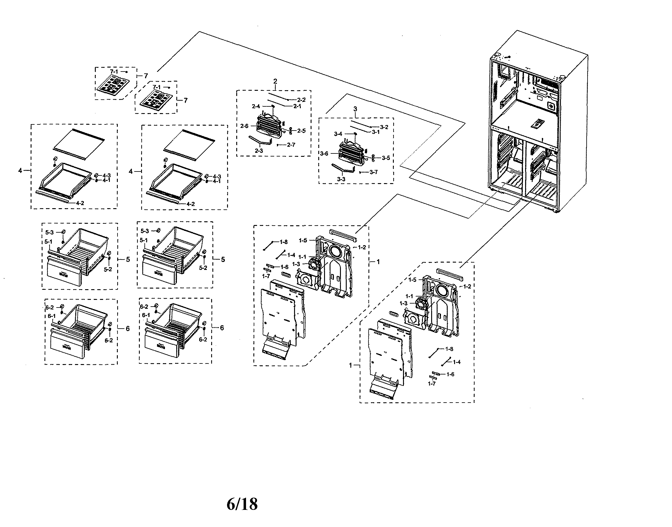 Samsung RF28N9780SG/AA-00 freezer diagram
