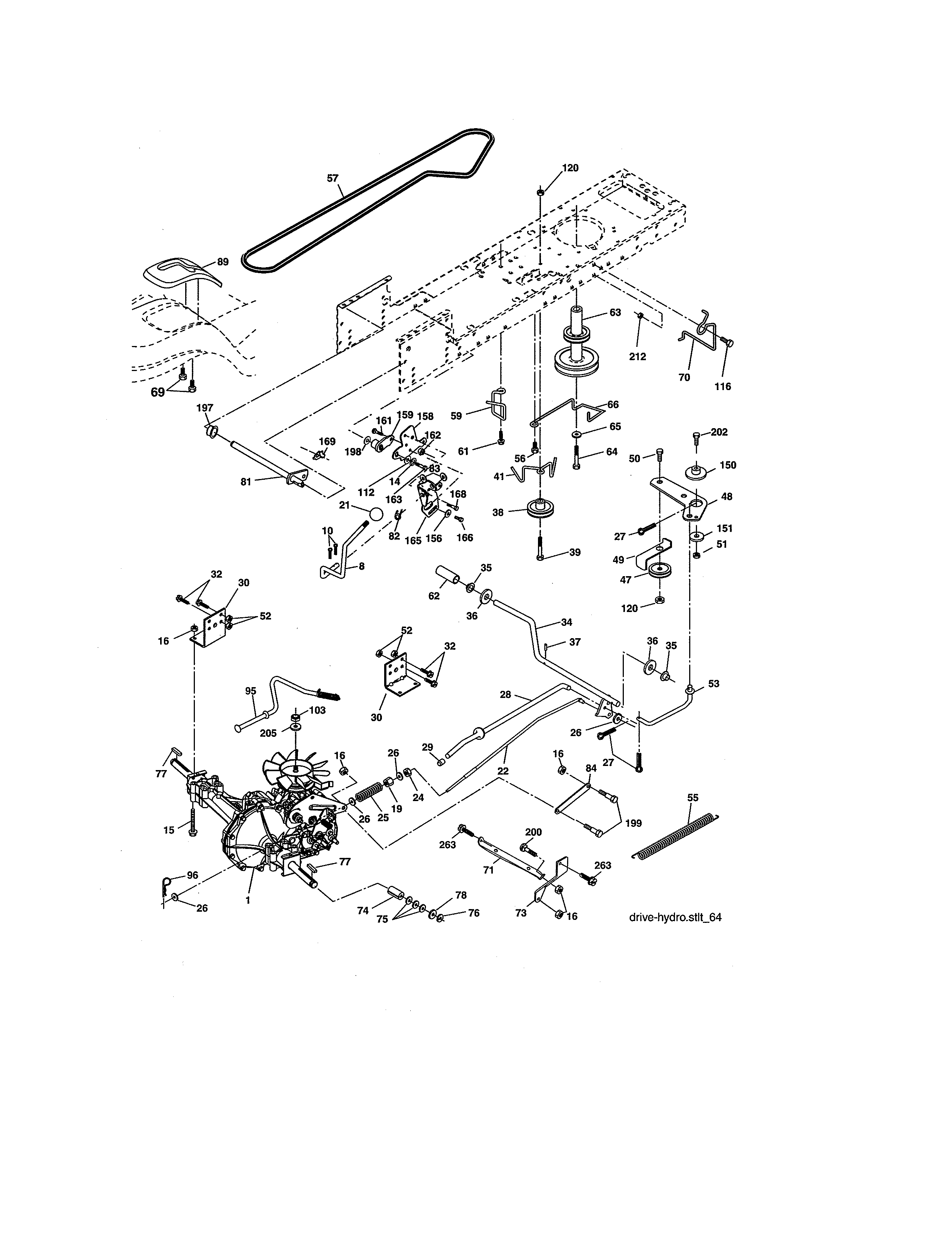 Craftsman 917276784 ground drive diagram