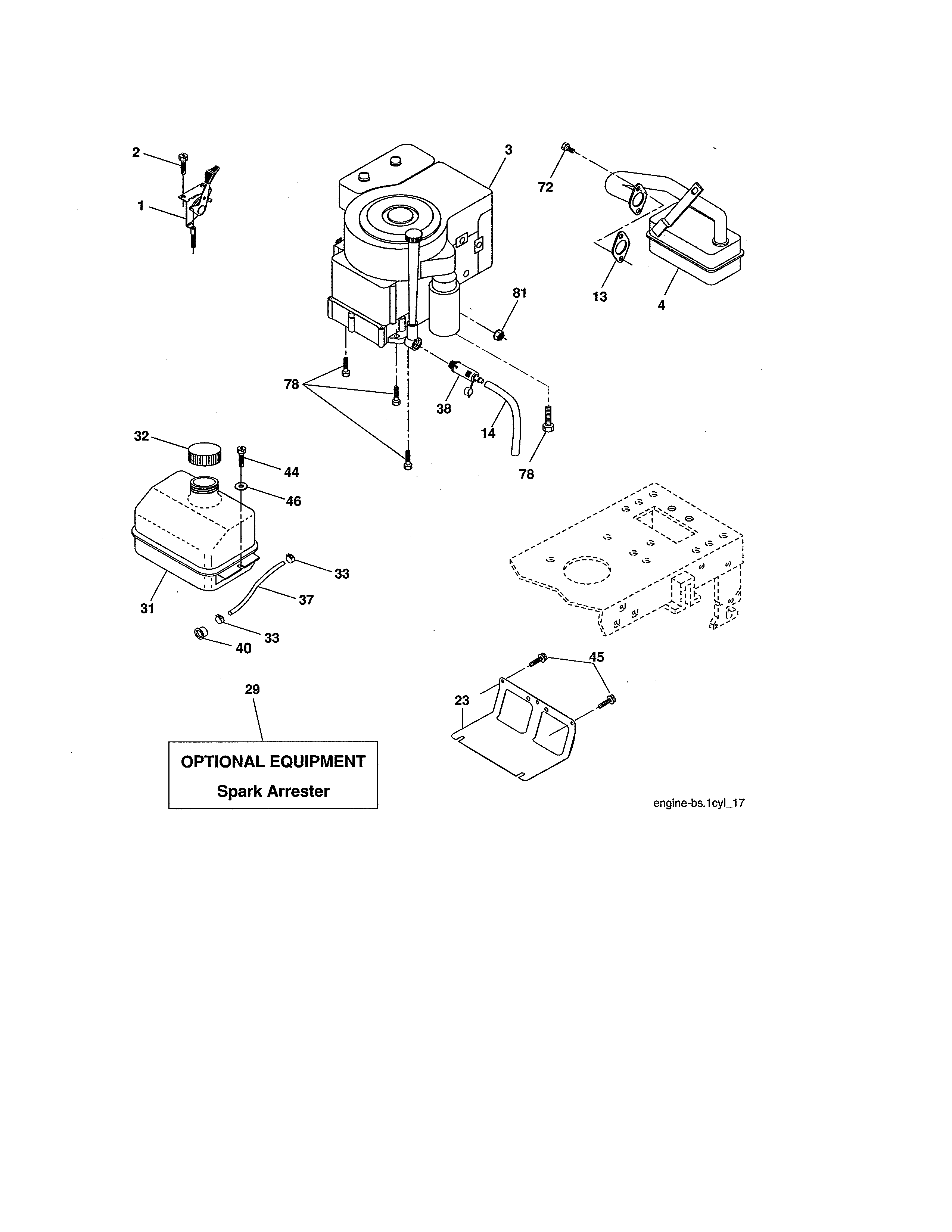 Craftsman 917276784 engine diagram