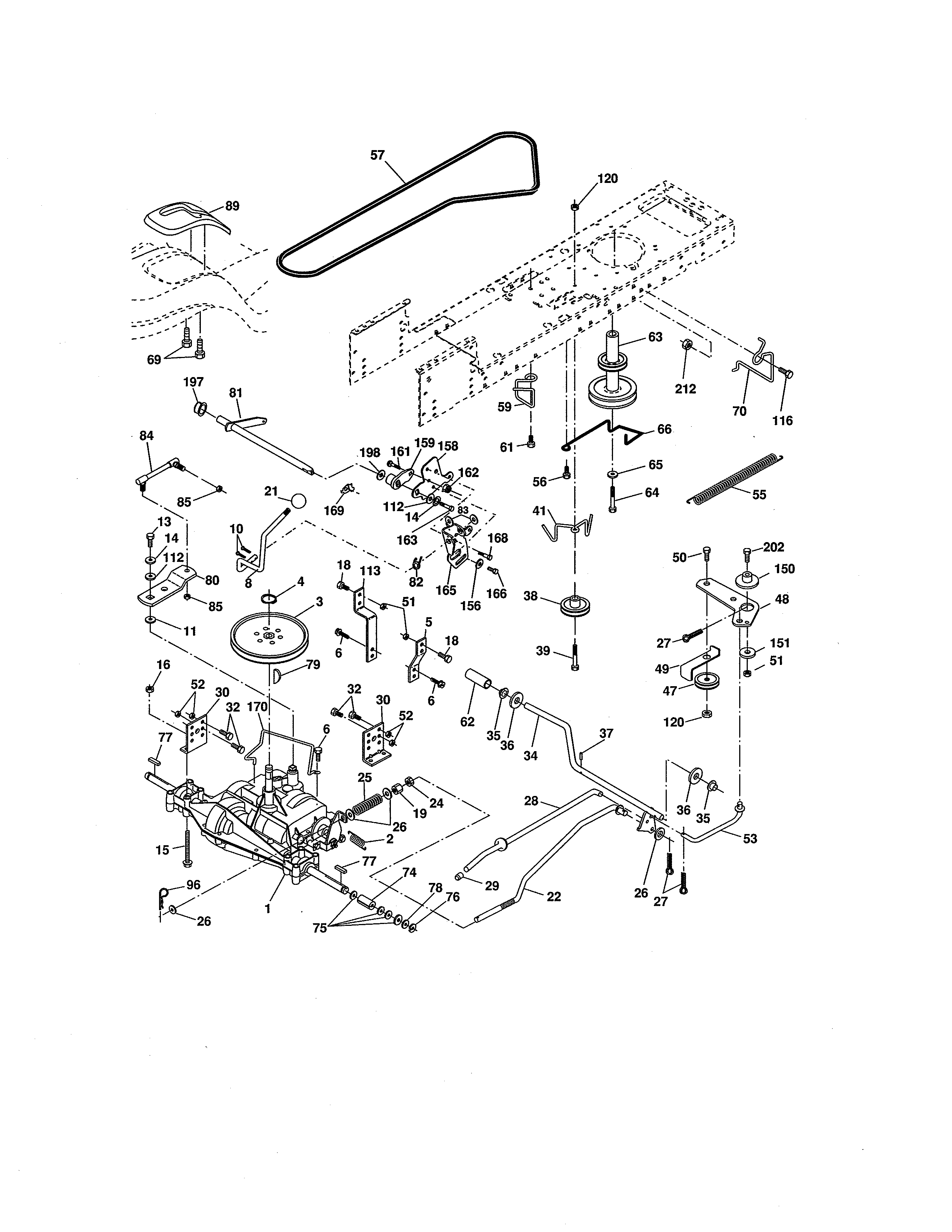 Craftsman 917276413 ground drive diagram