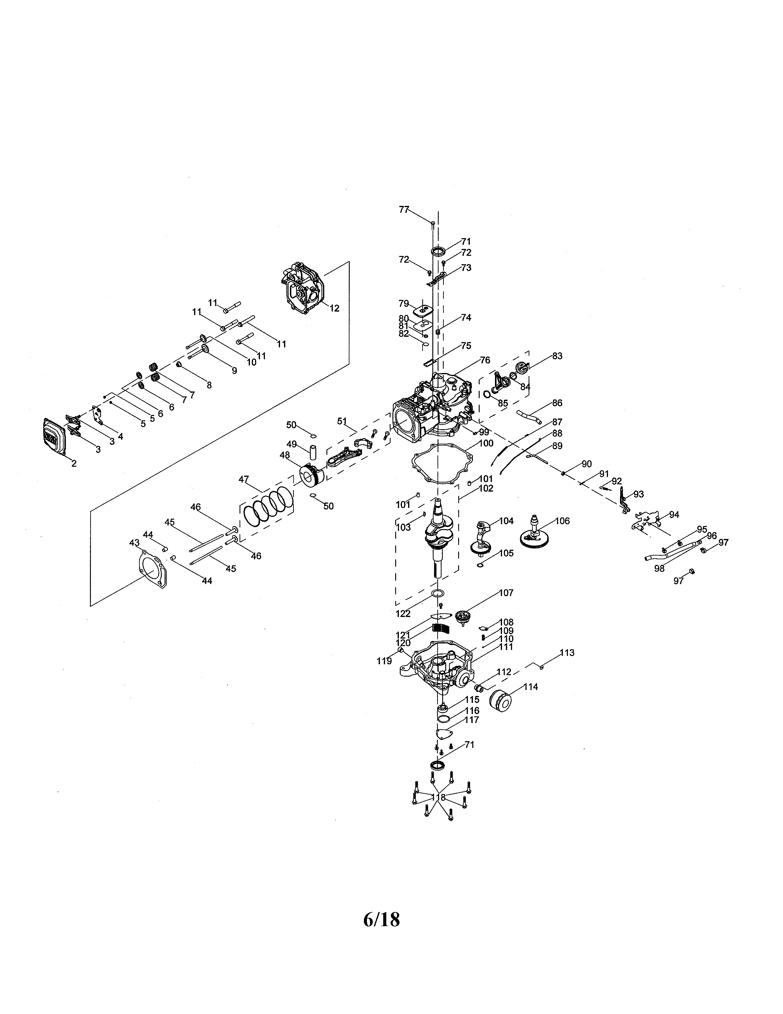 Craftsman 247299000 880-010496 crankcase diagram