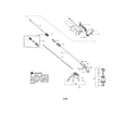 Weed Eater W25SBK shaft/shield/handle diagram