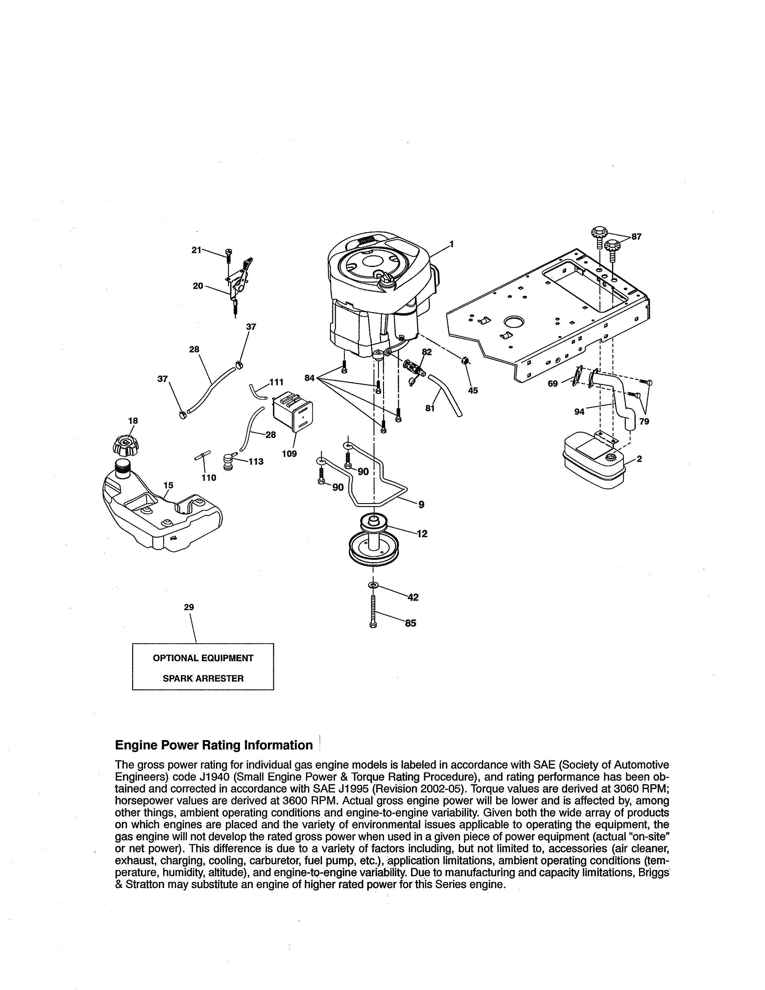Craftsman 917255840 engine diagram