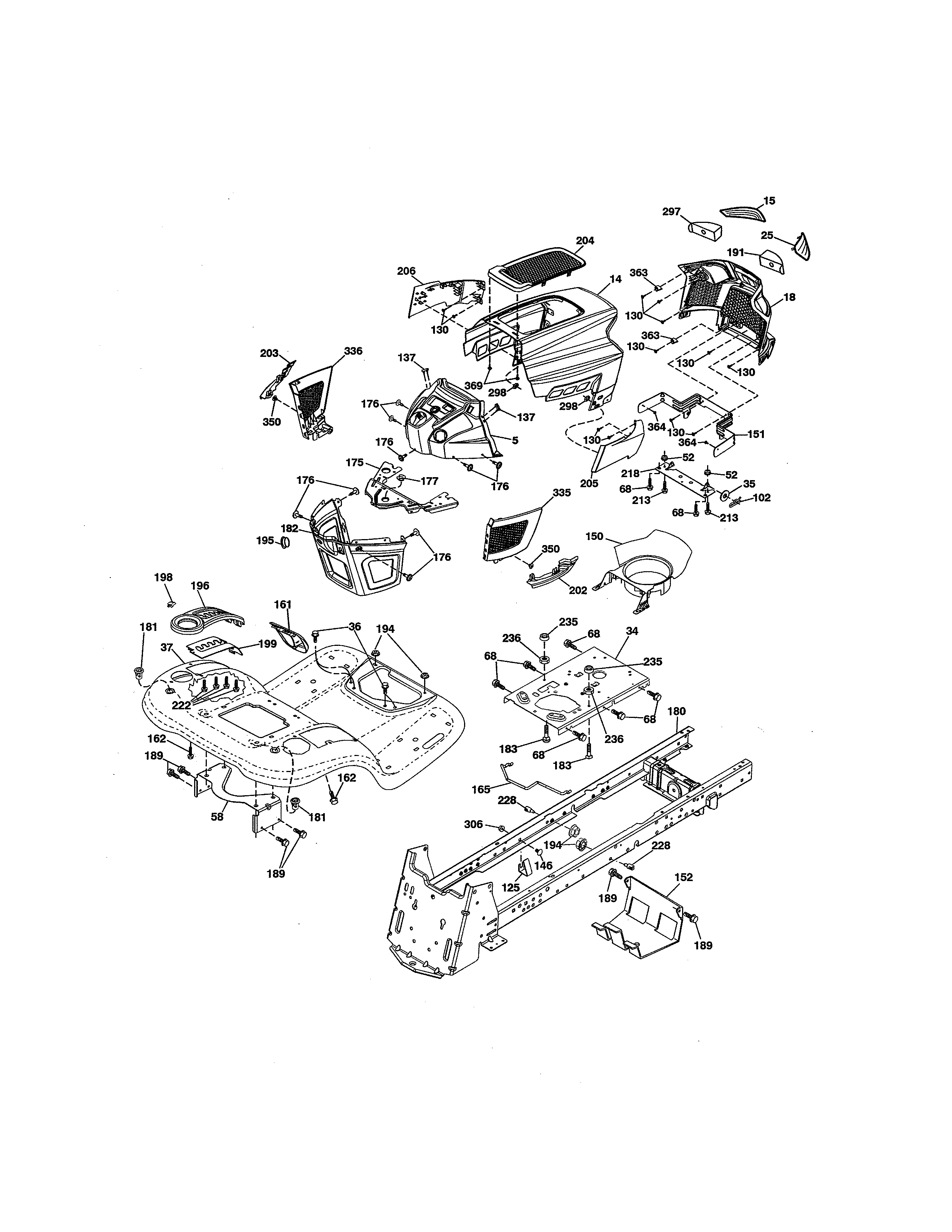 Craftsman 917204092 chassis & enclosures diagram