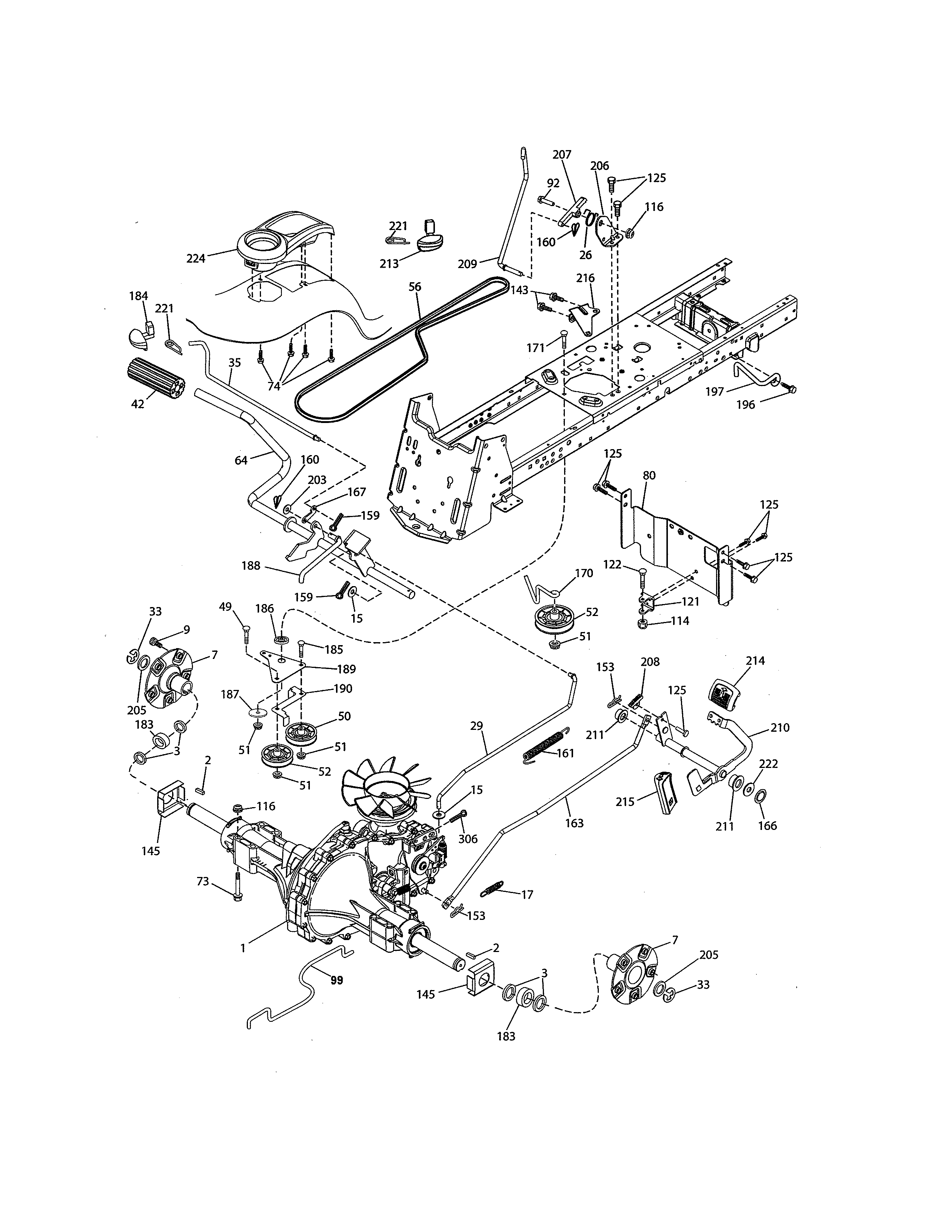 Craftsman 917204092 ground drive diagram