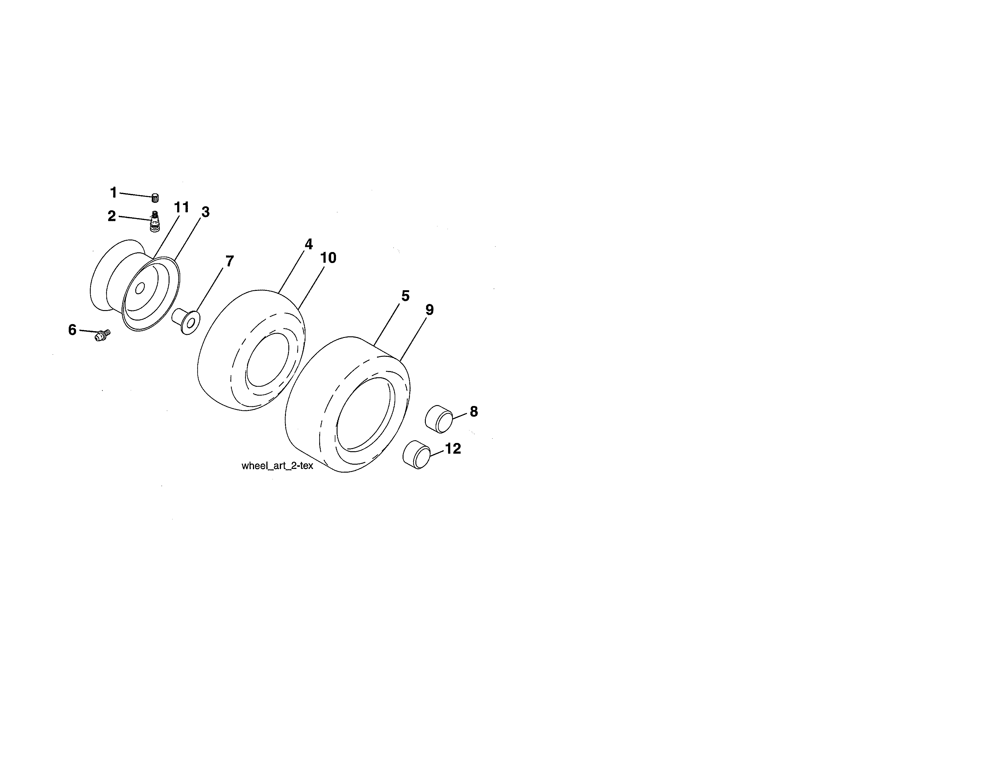 Craftsman 917204092 wheels & tires diagram