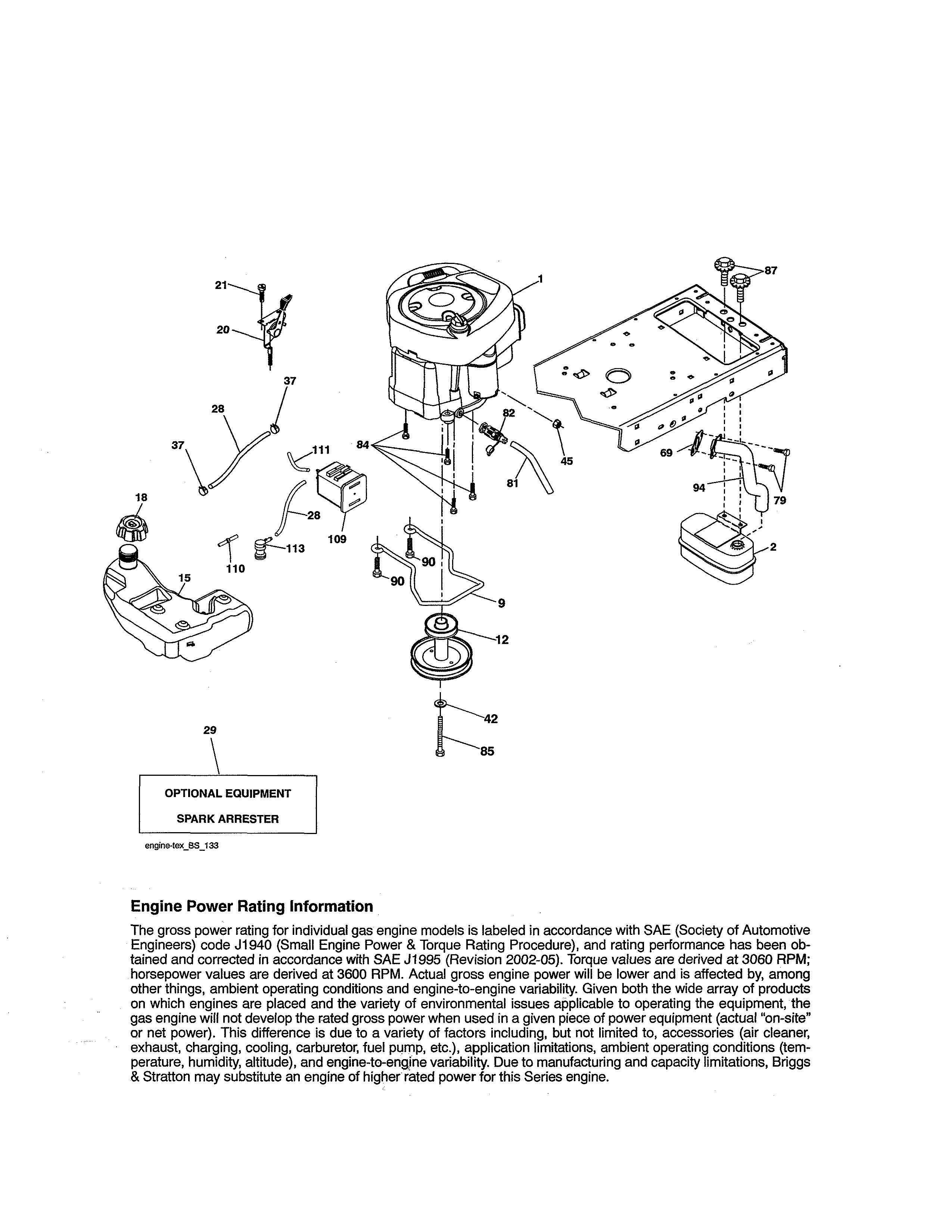 Craftsman 917203841 engine diagram