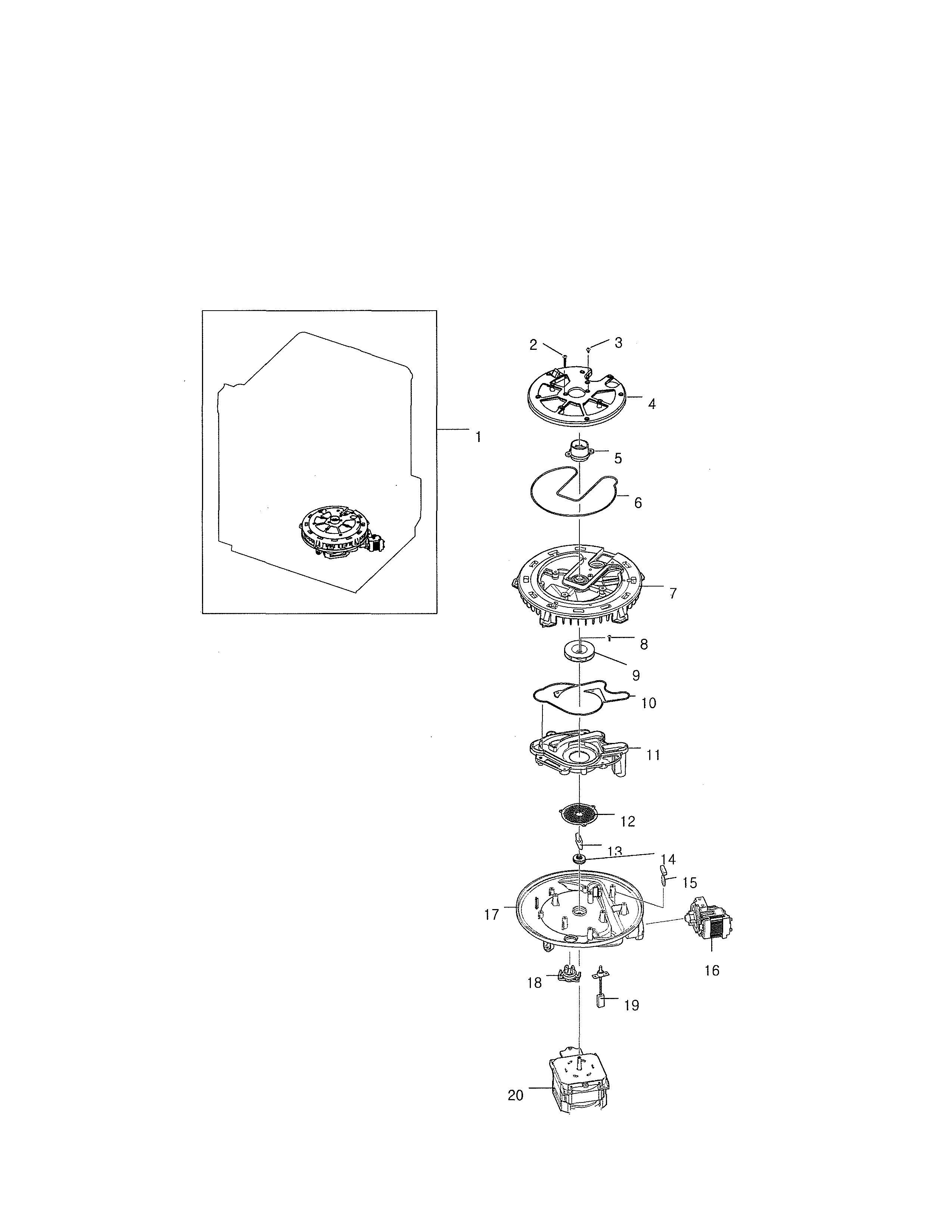 Samsung DMT300RFS/XAC-00 sump assembly diagram