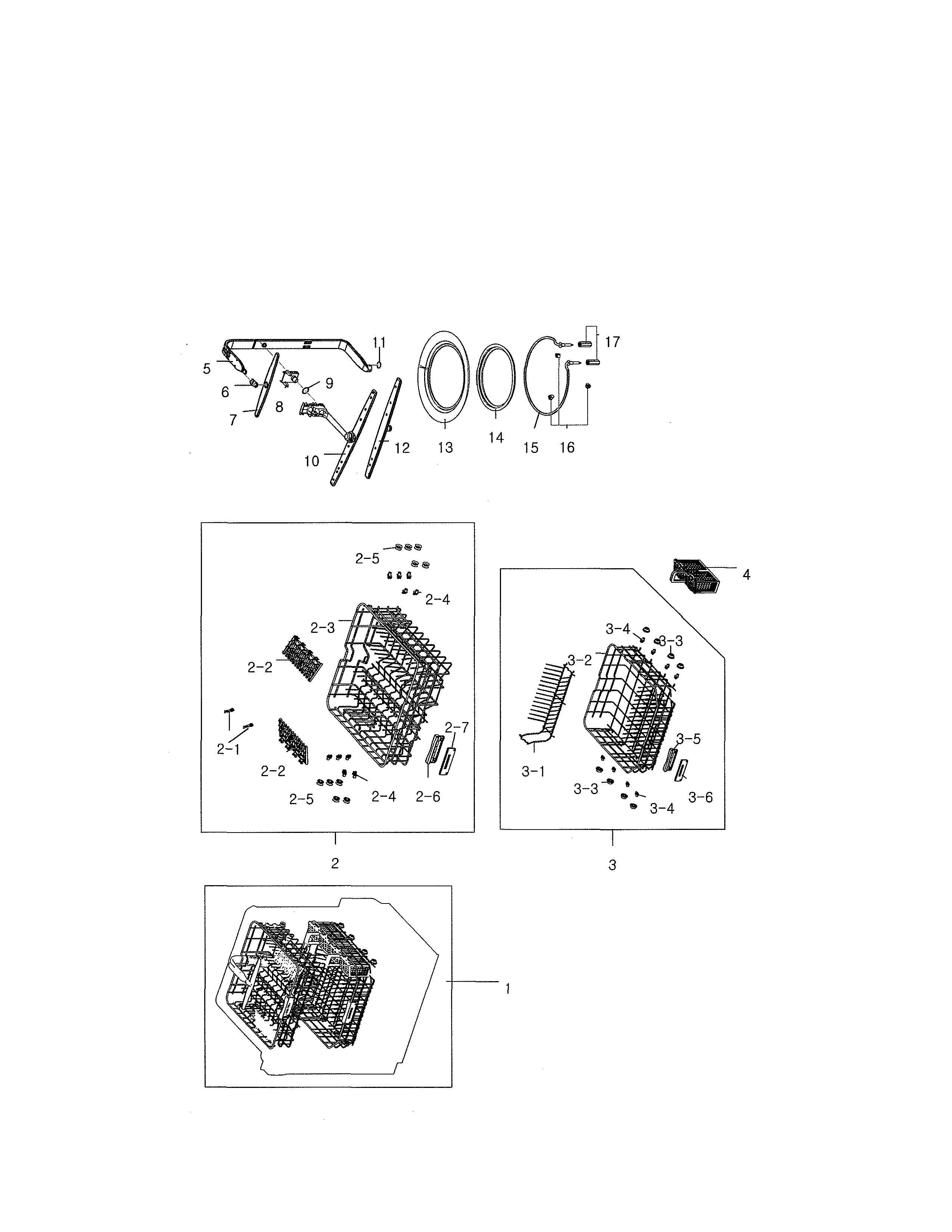 Samsung DMT300RFS/XAC-00 case assembly diagram