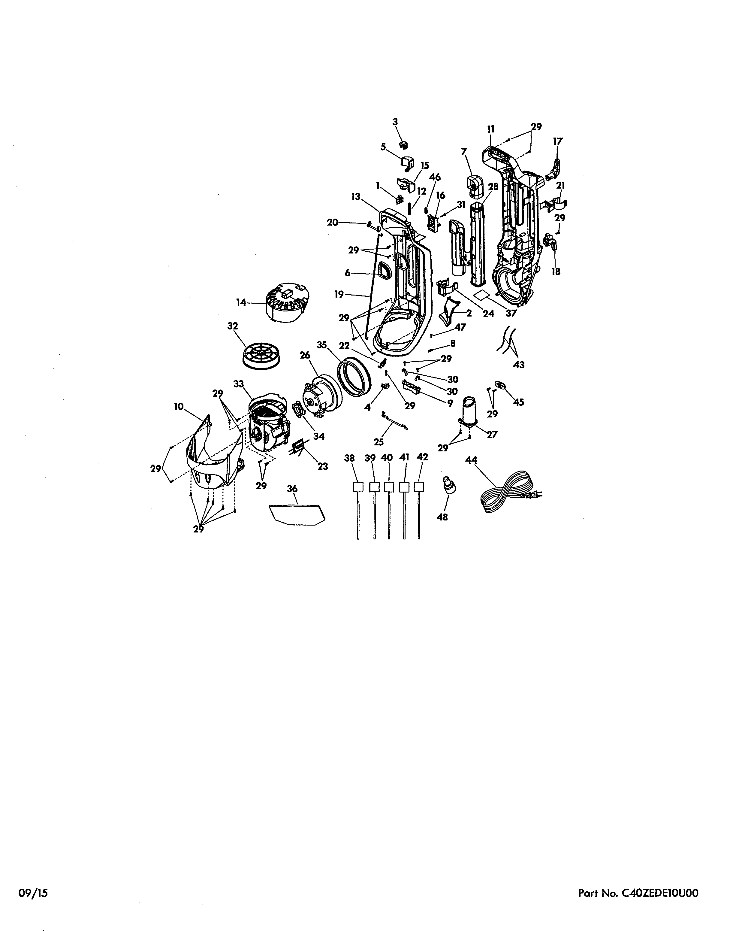Kenmore Elite 11610335510 body diagram