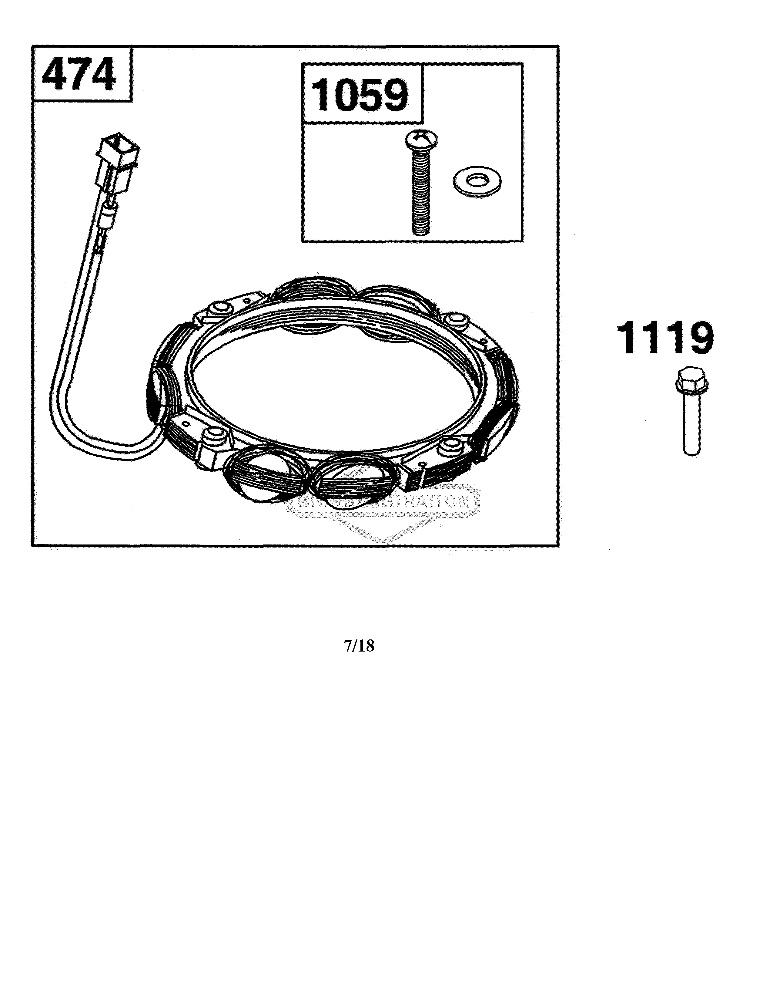 MTD 13AL79XT299 alternator diagram