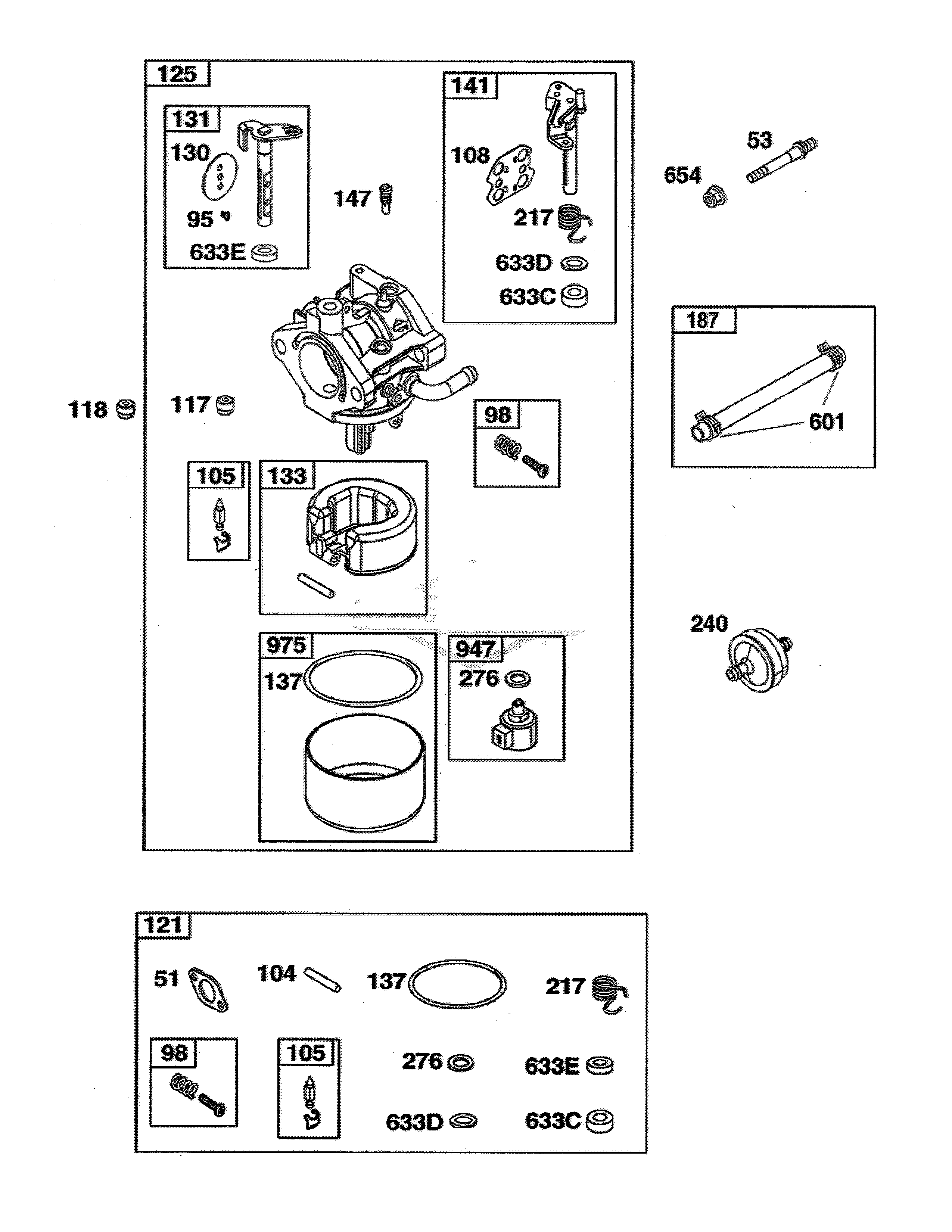 MTD 13AL79XT299 carburetor/fuel supply diagram