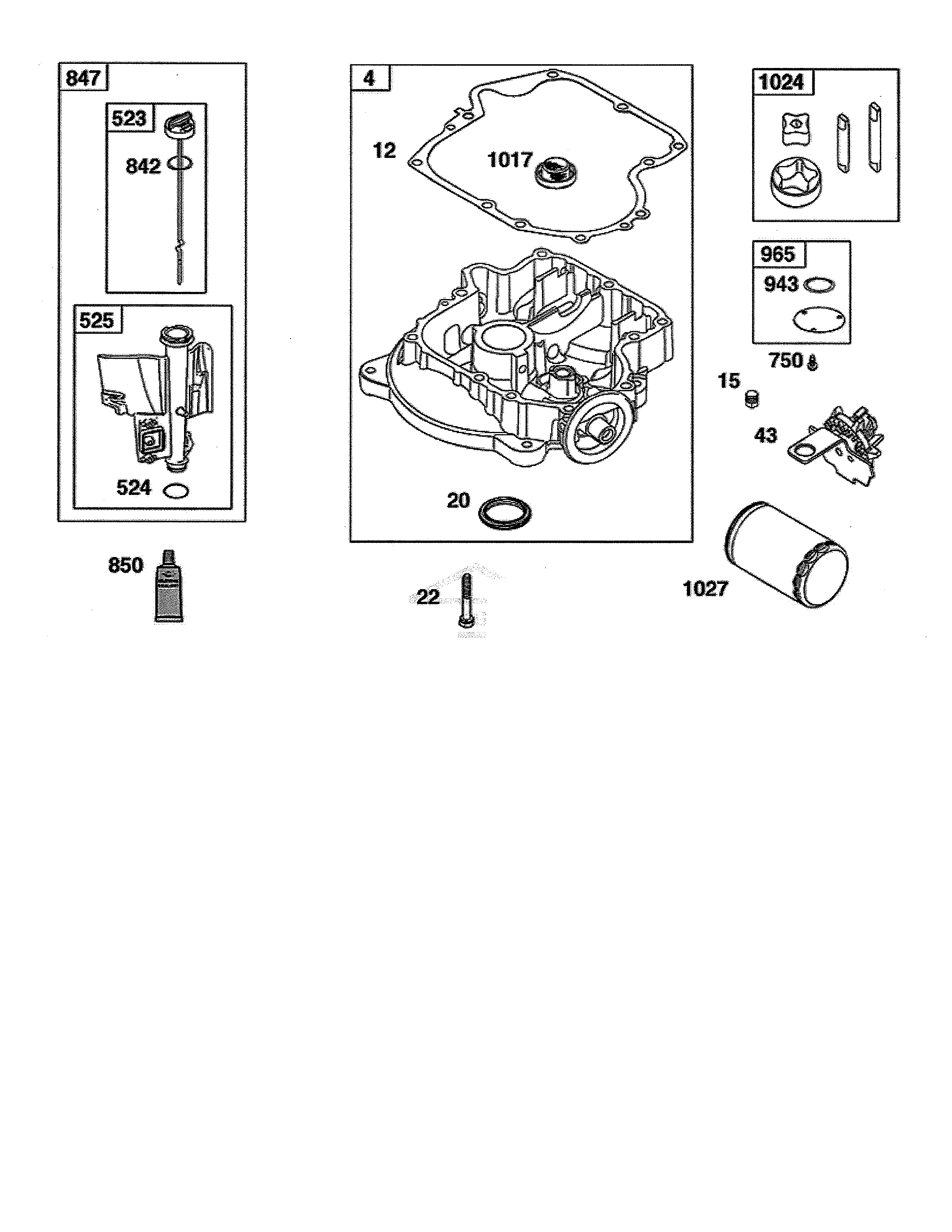 MTD 13AL79XT299 crankcase/sump diagram