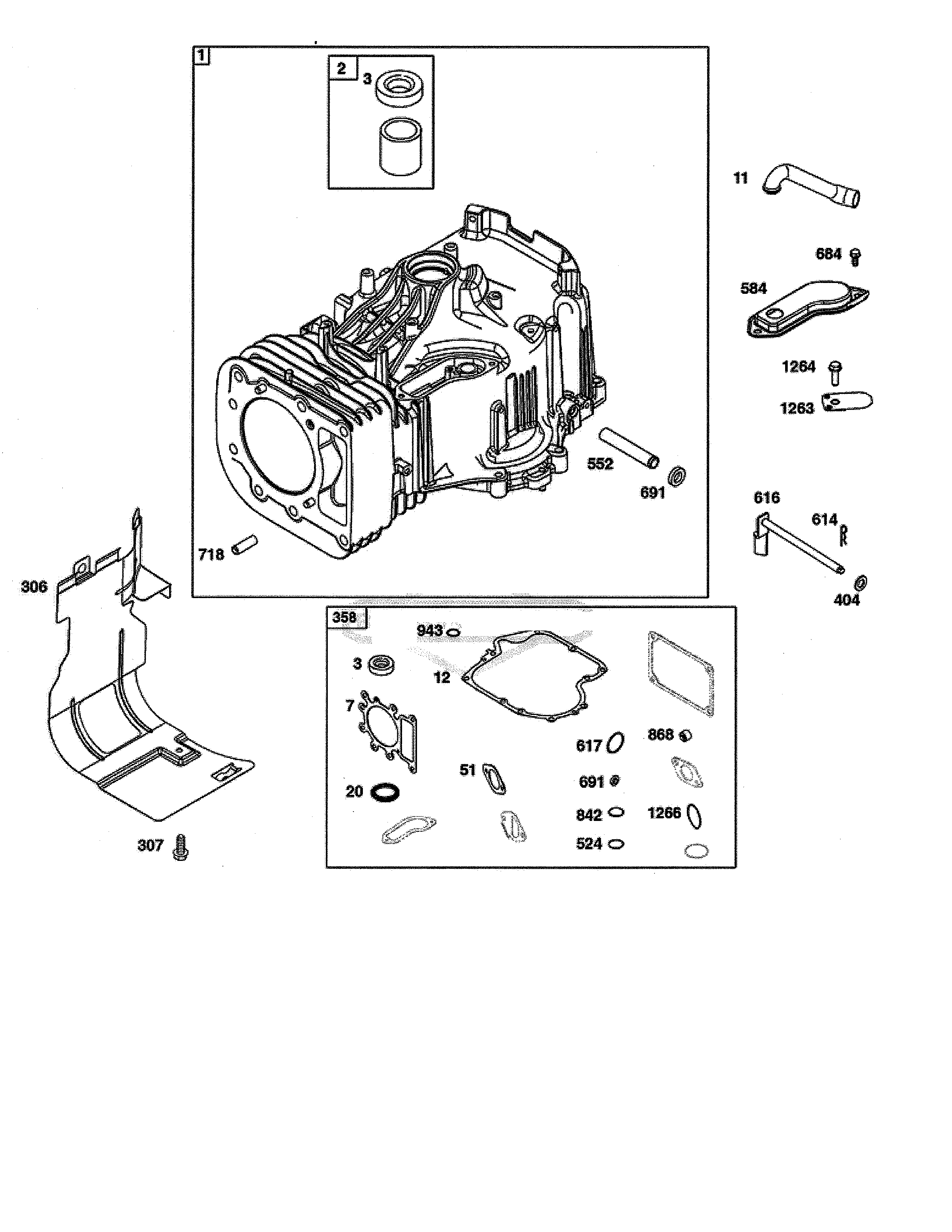 MTD 13AL79XT299 cylinder diagram