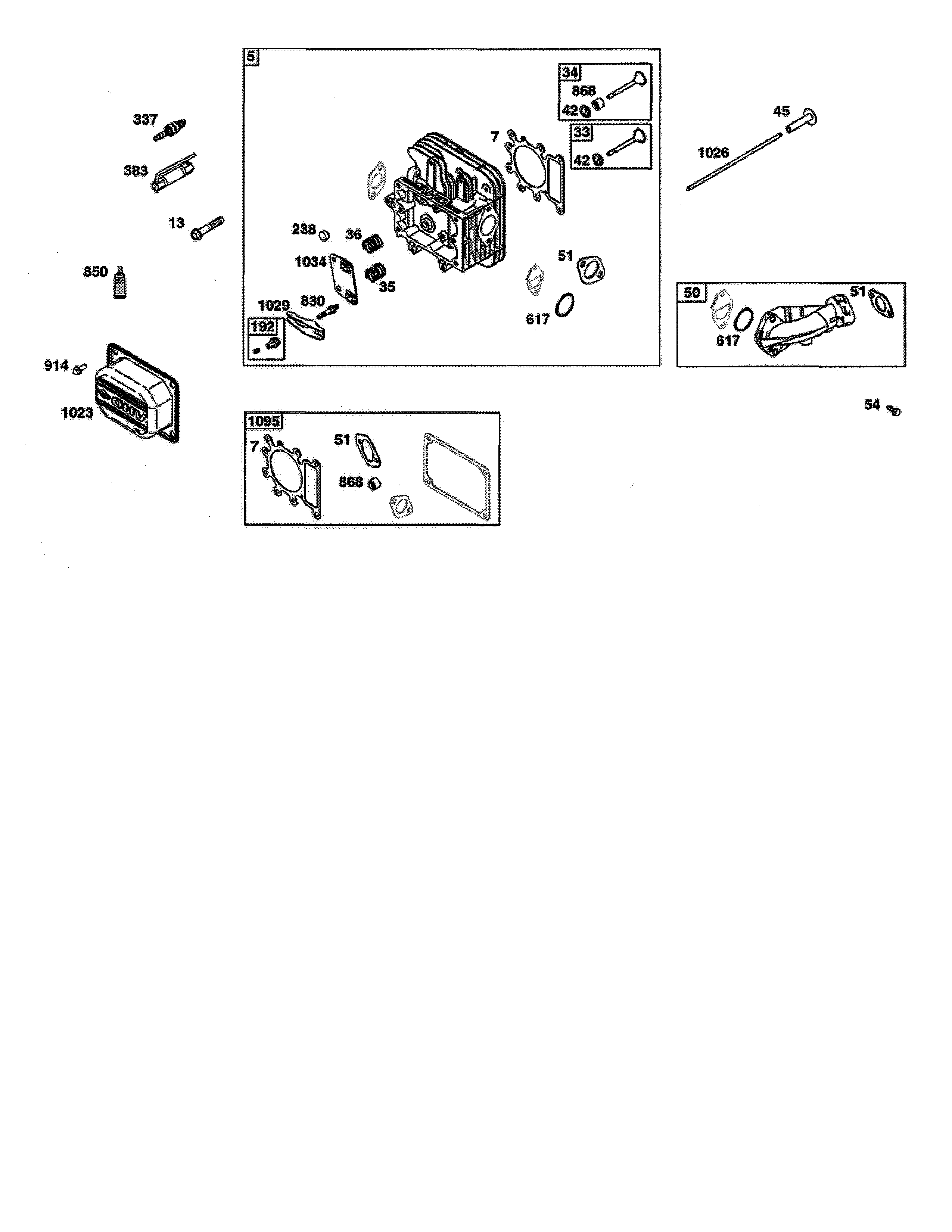 MTD 13AL79XT299 cylinder head diagram