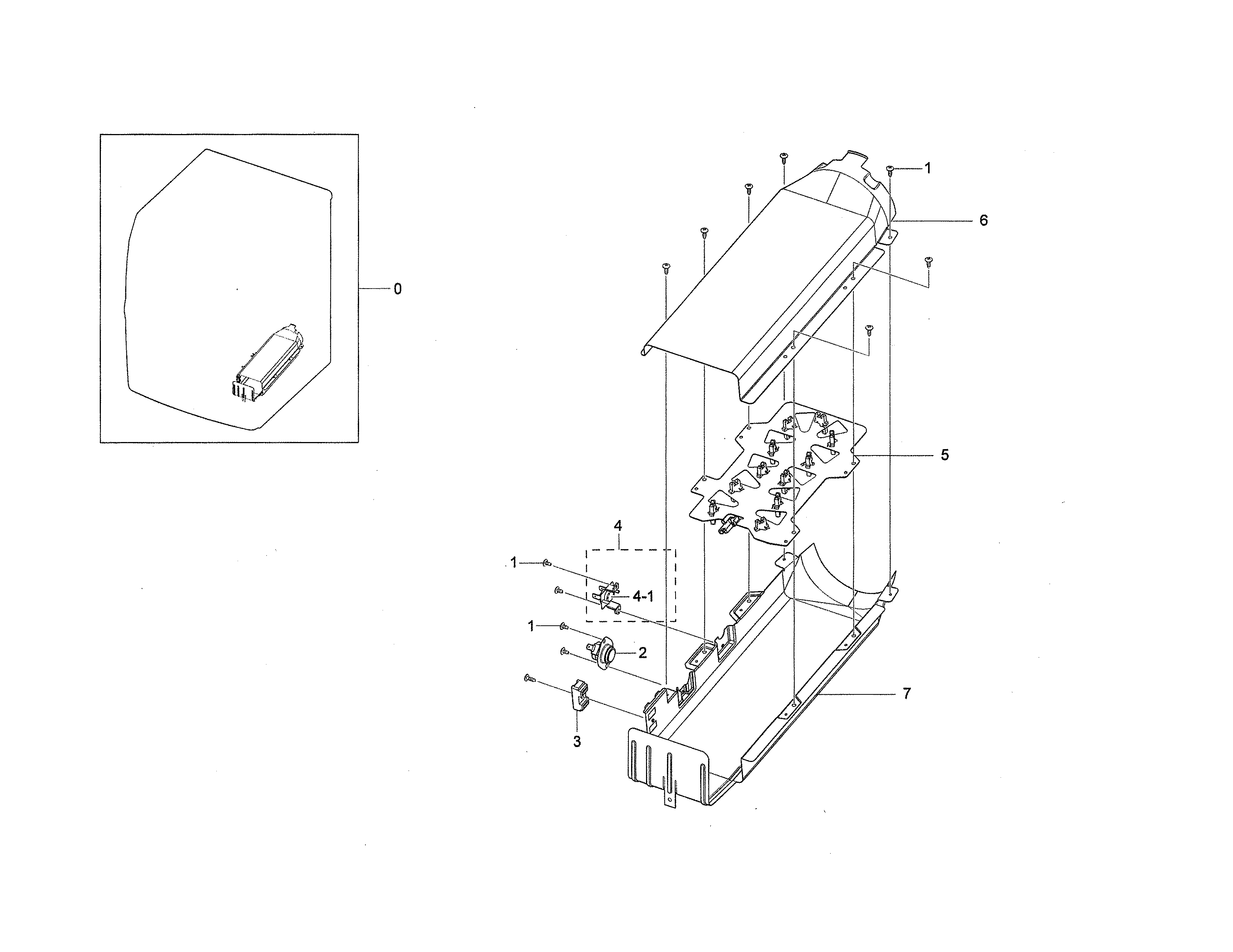Samsung DVE45N5300F/A3-00 duct heater diagram