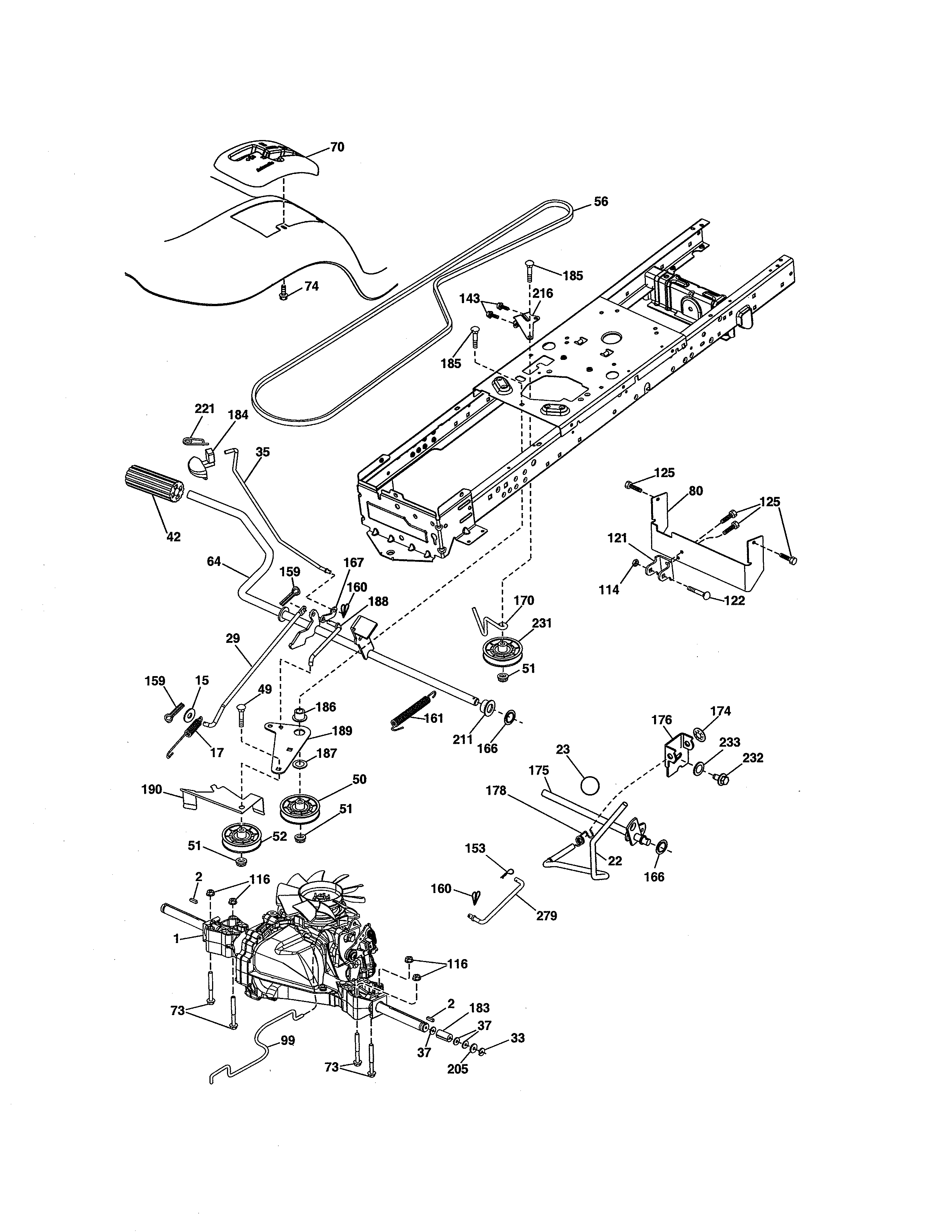 Craftsman T2200 Drive Belt Diagram