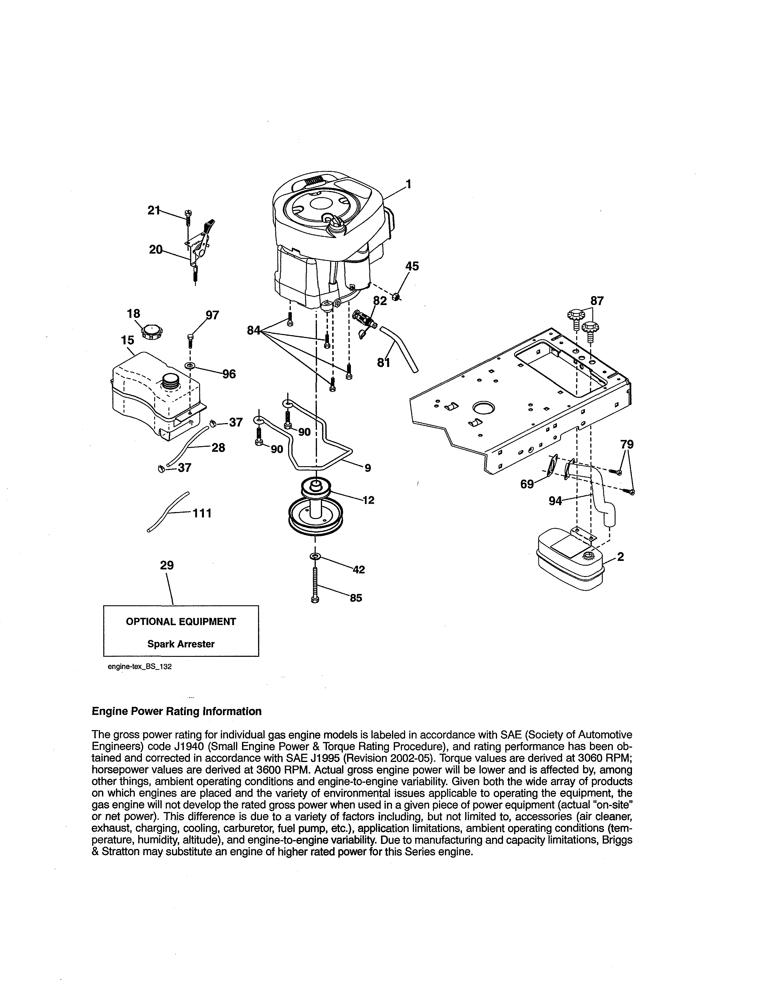 Craftsman 917203811 engine diagram