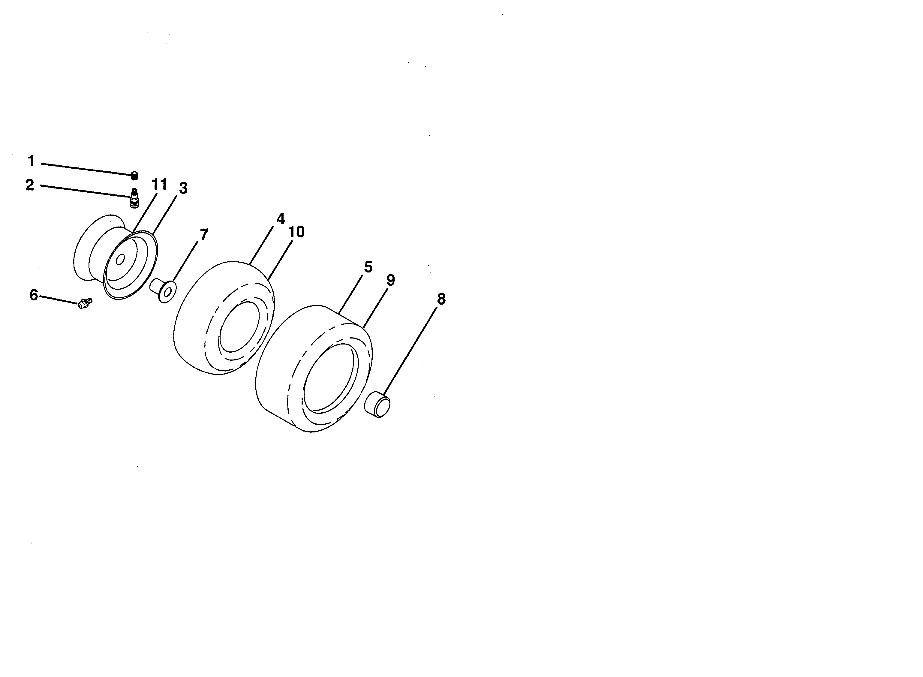 Craftsman 917203811 wheels & tires diagram