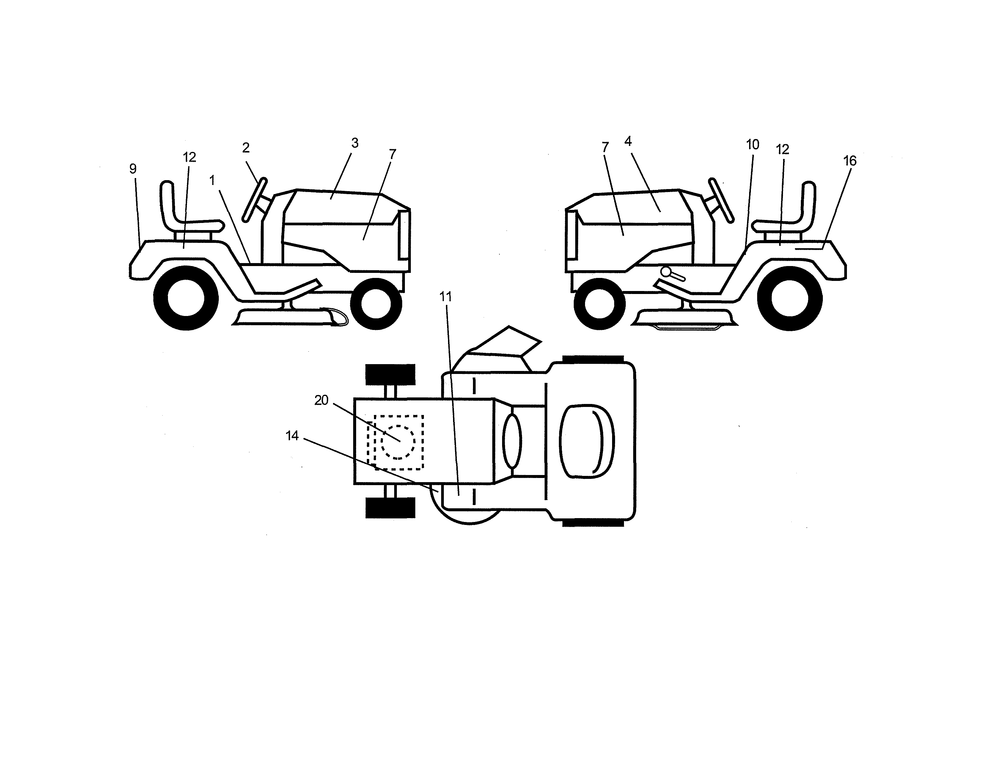 Weed Eater S165H42A decals diagram
