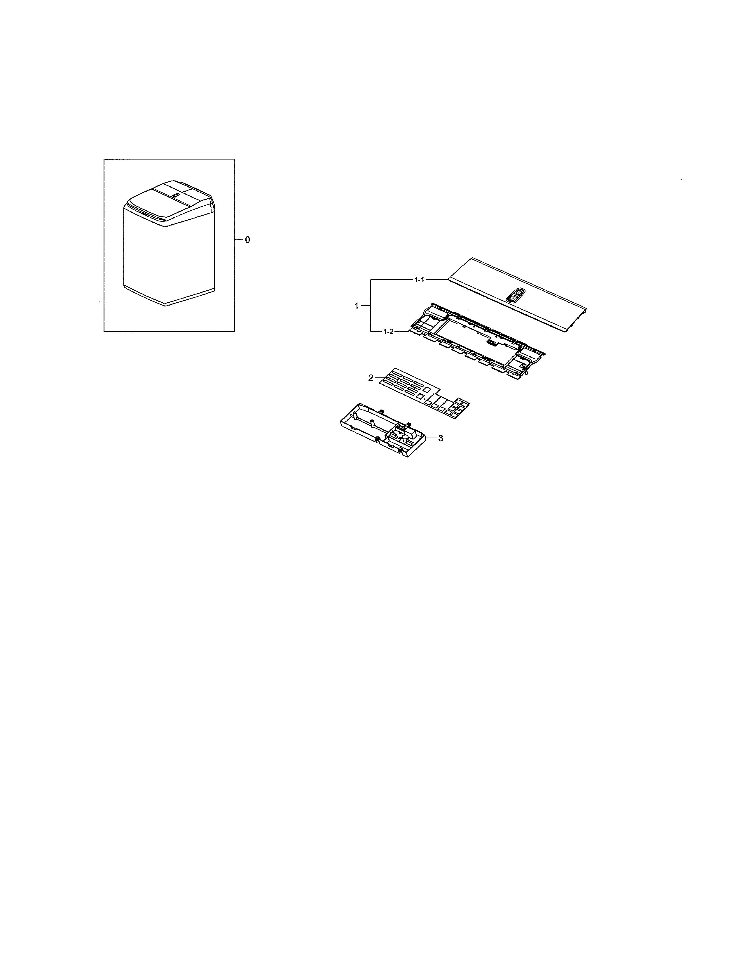 Samsung WA50K8600AV/AA-00 control panel diagram
