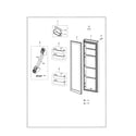 Samsung RS25J500DSR/AA-01 refrigerator door diagram