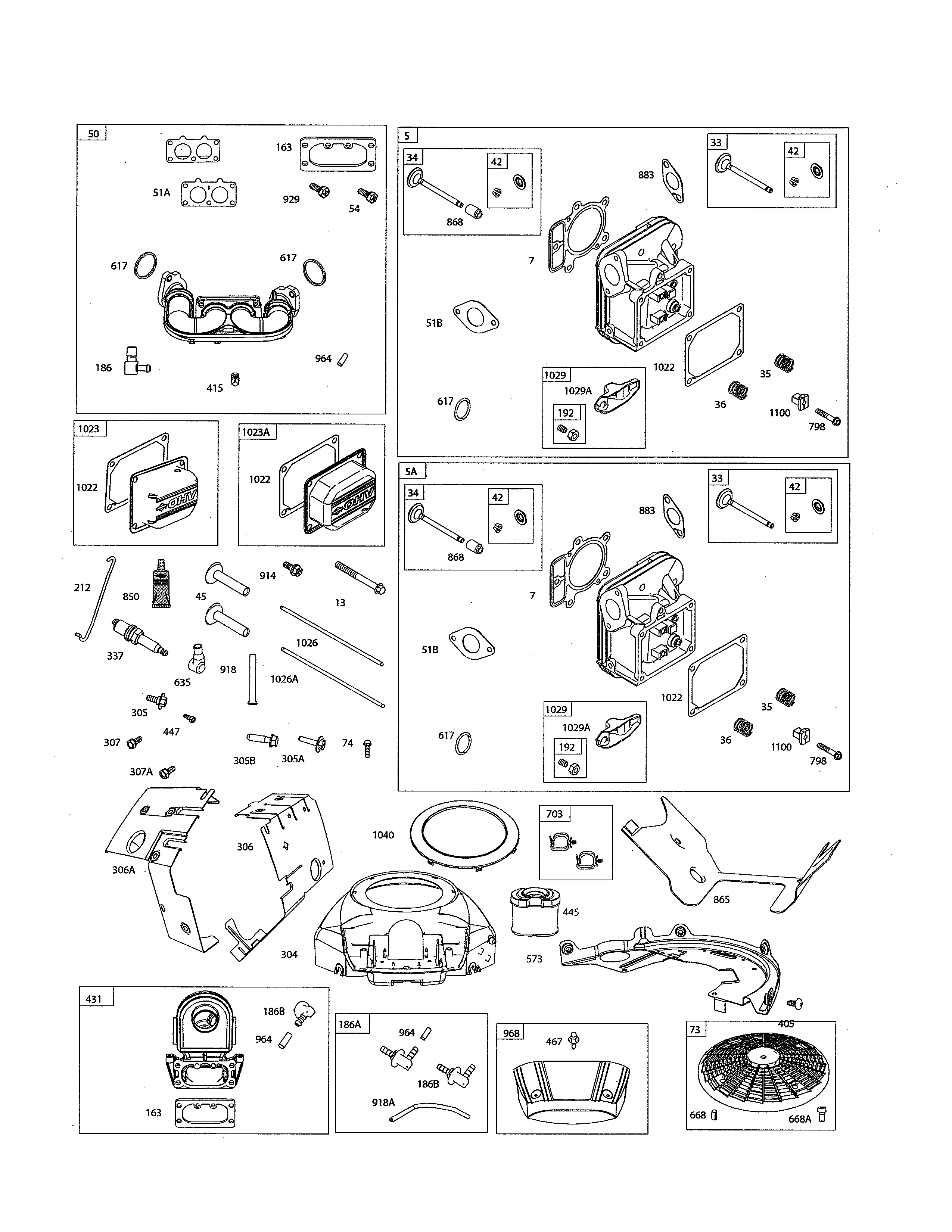 Craftsman 960420222 head-cylinder/manifold-intake diagram